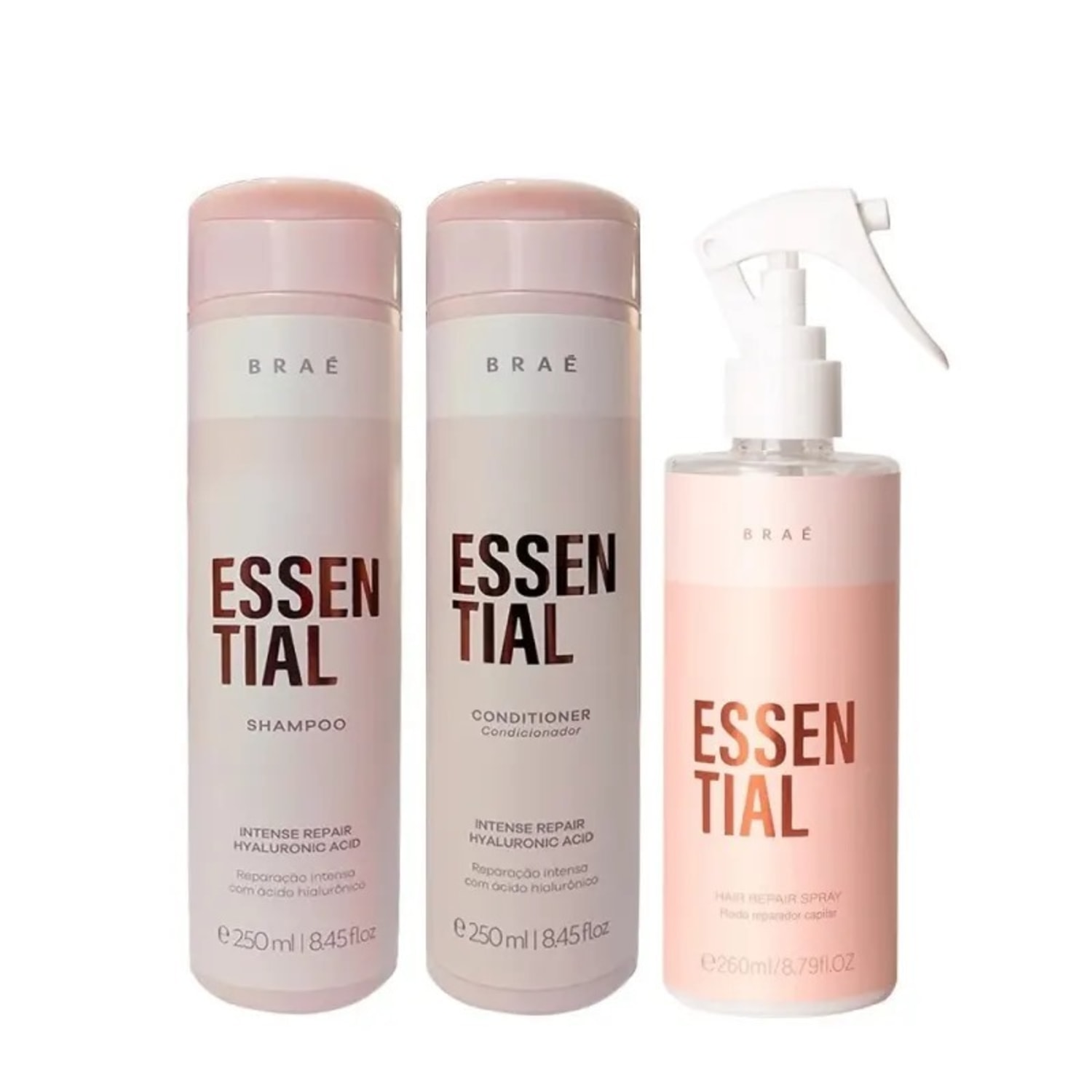 Kit Braé Essential Shampoo Condicionador e Essential 260ml