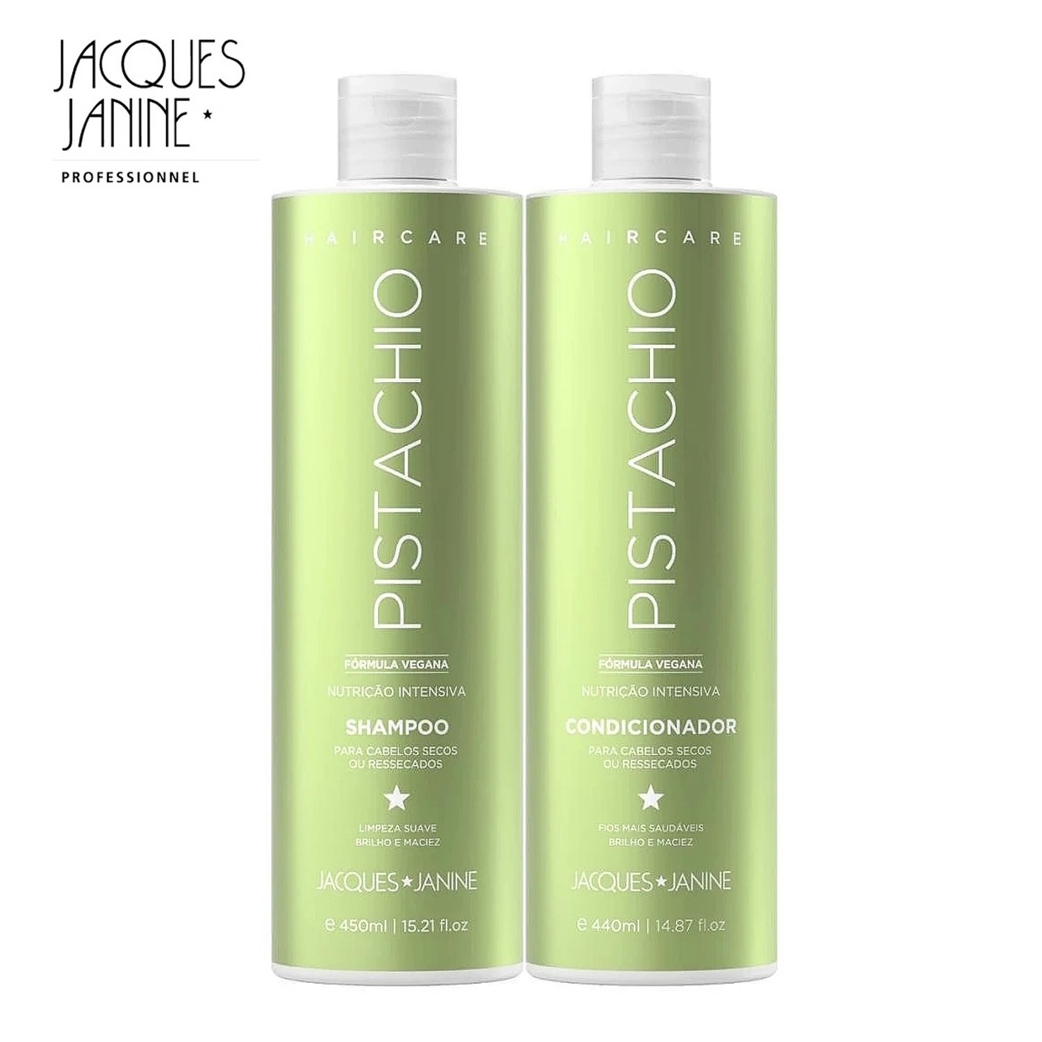 KIT JACQUES JANINE PISTACHIO PISTACHE SH 450ml + COND. 440ml