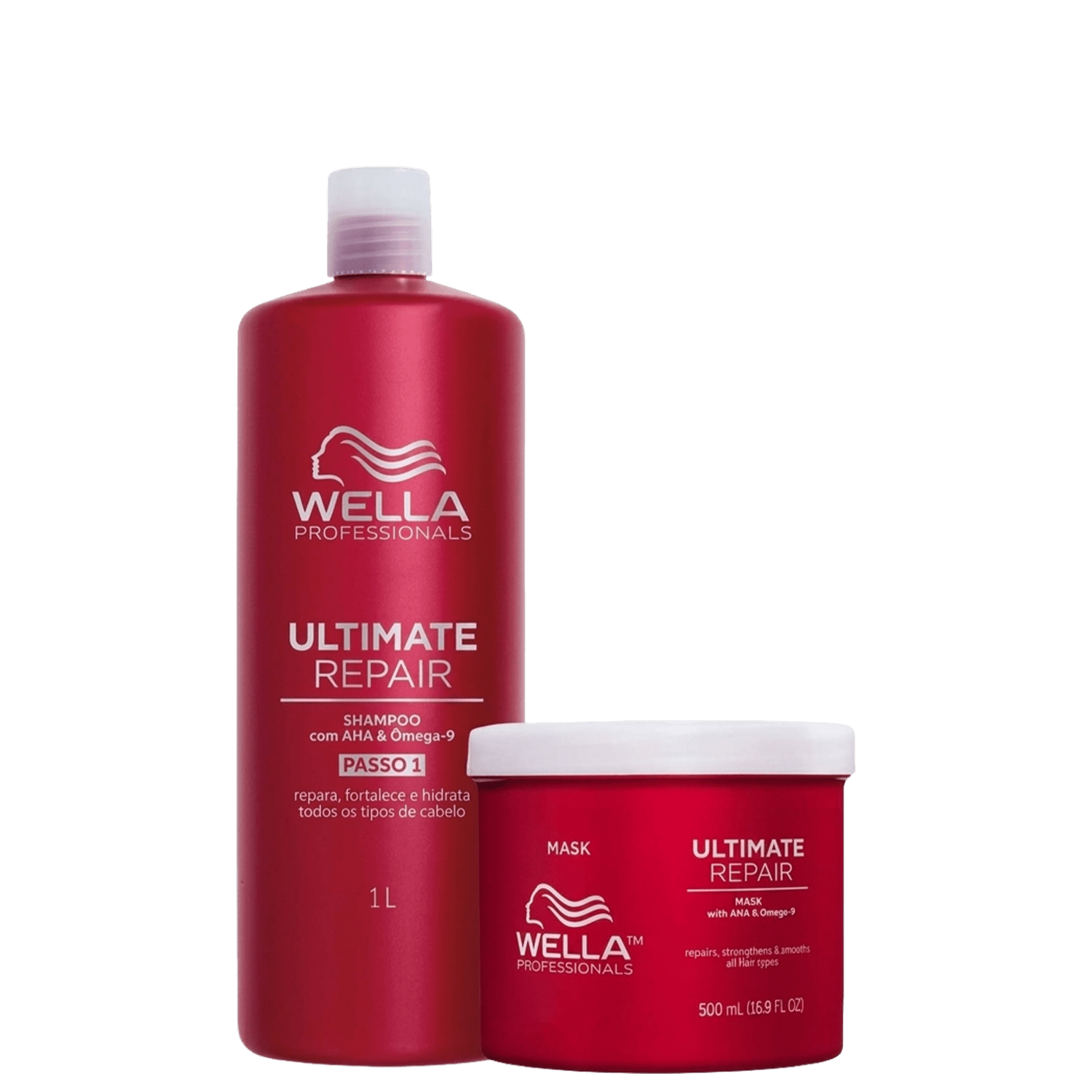 Kit Wella Professionals Ultimate Repair - Shampoo 1L + Máscara Capilar 500ml