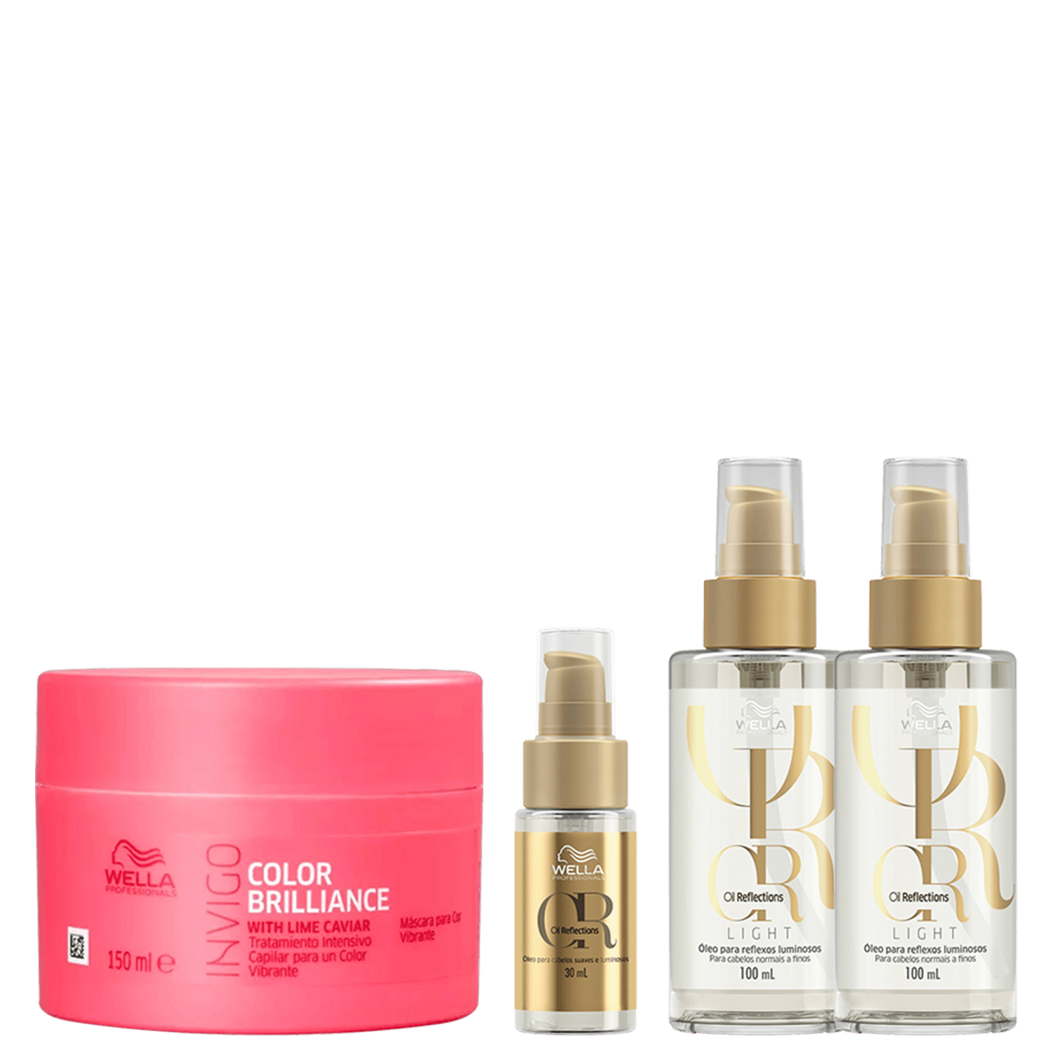 Kit Máscara, 2 Óleos Oil Reflections 100ml e 30ml - Wella