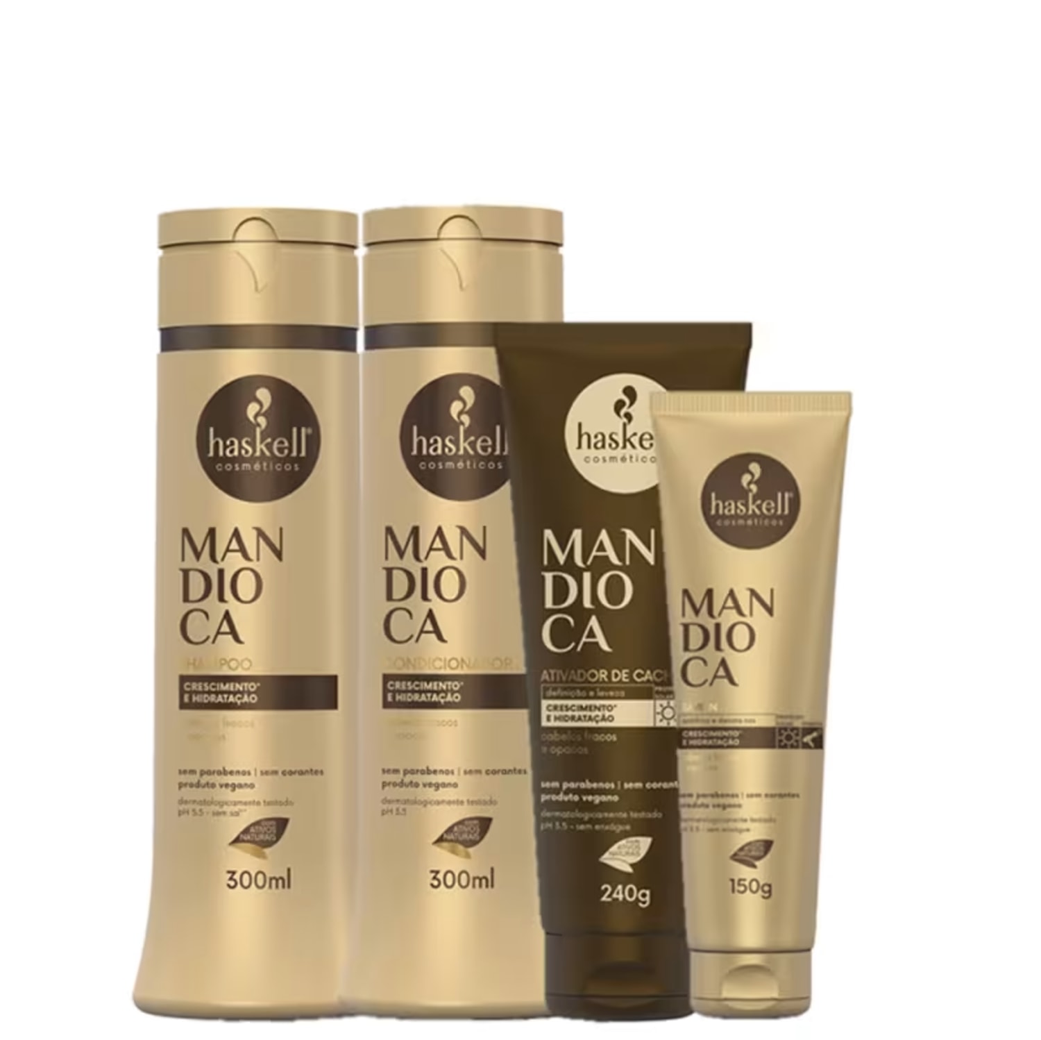 Kit Haskell Mandioca Quarteto Finalização (4 Produtos)