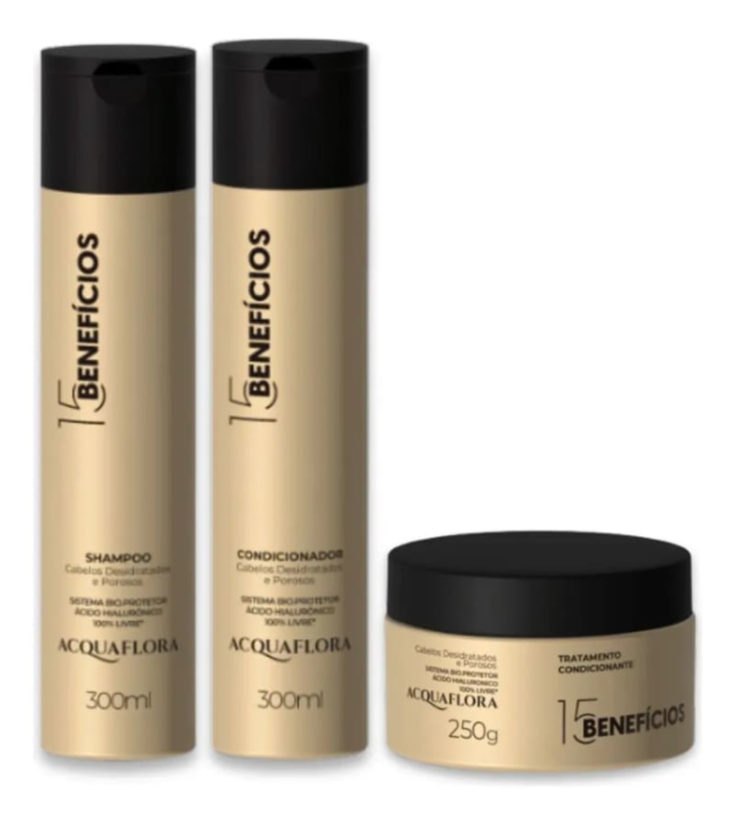 Kit Acquaflora 15 Benefícios 3 Produtos