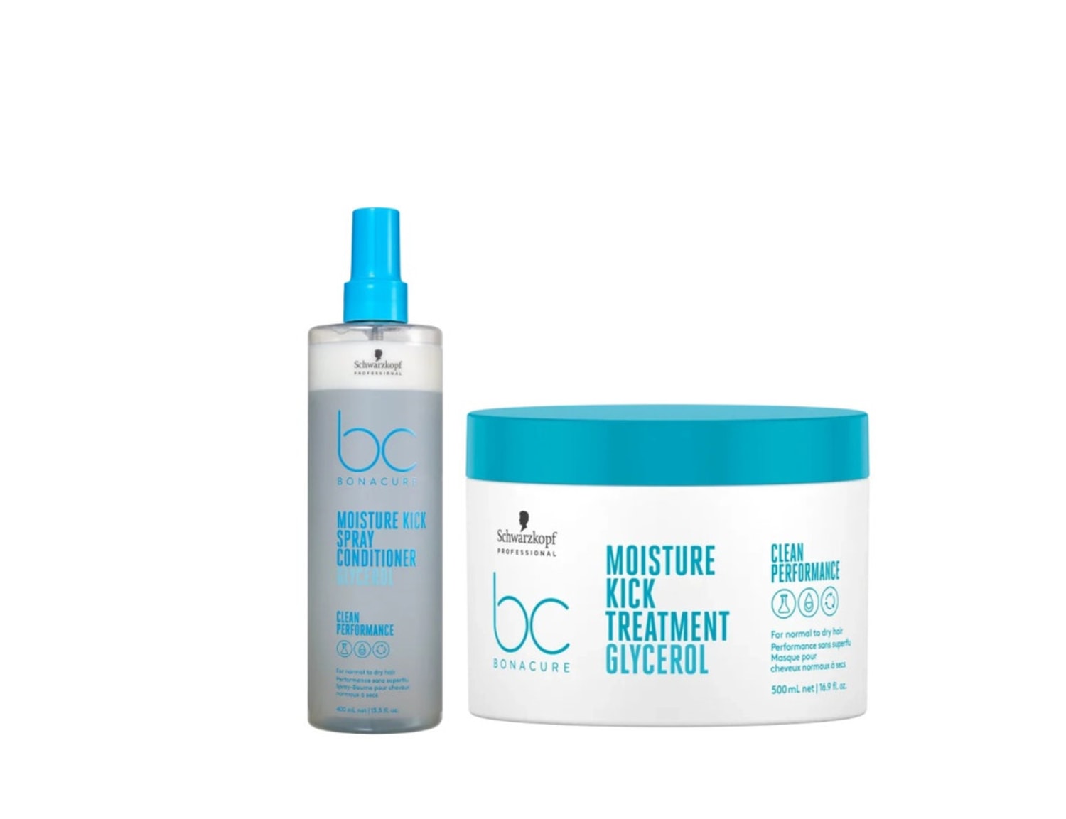 Kit Schwarzkopf BC Moisture Kick Treatment Spray Duo (2 Produtos)