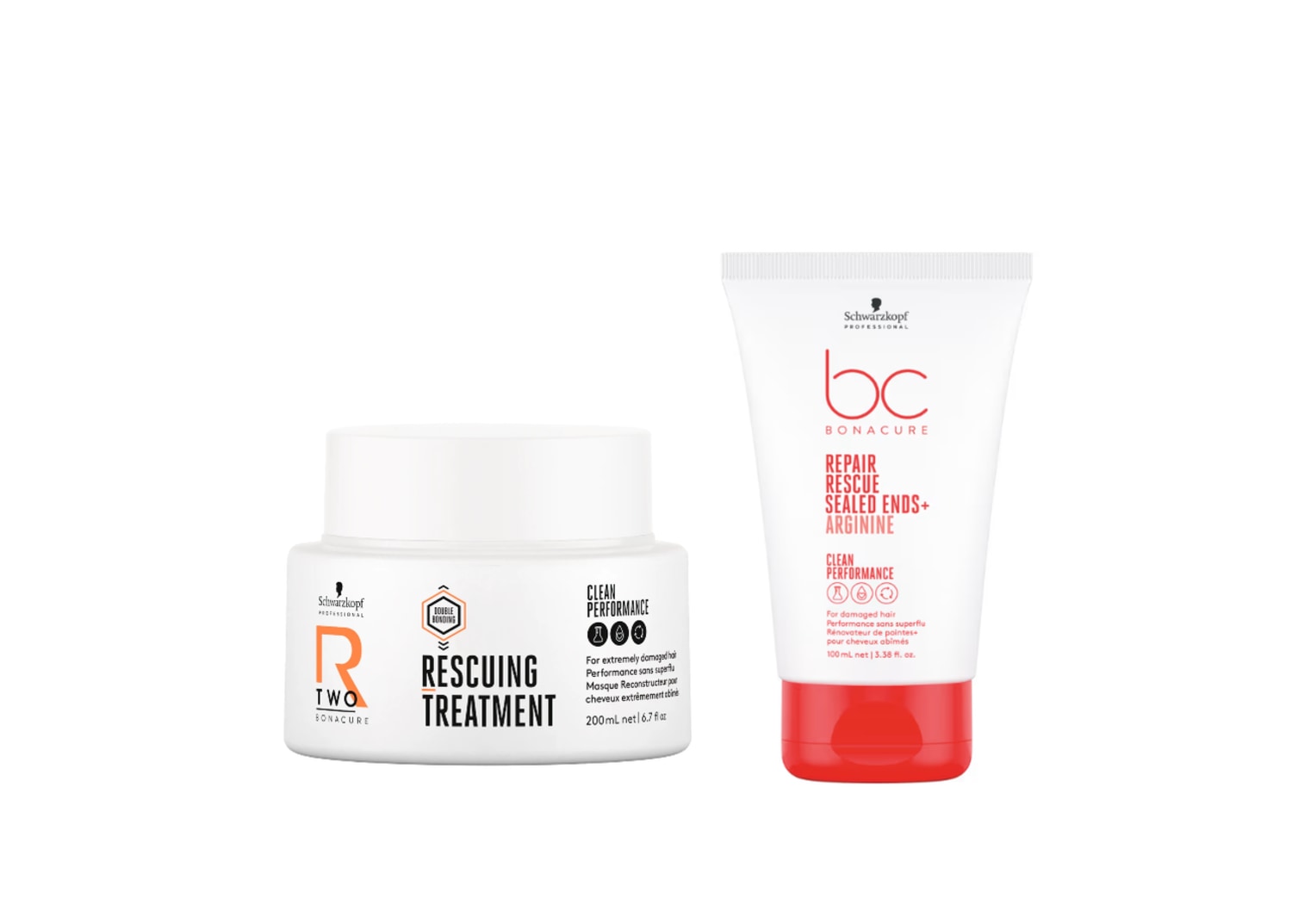 Kit Schwarzkopf Professional Bonacure Repair Rescue Sealed Ends Duo (2 Produtos)