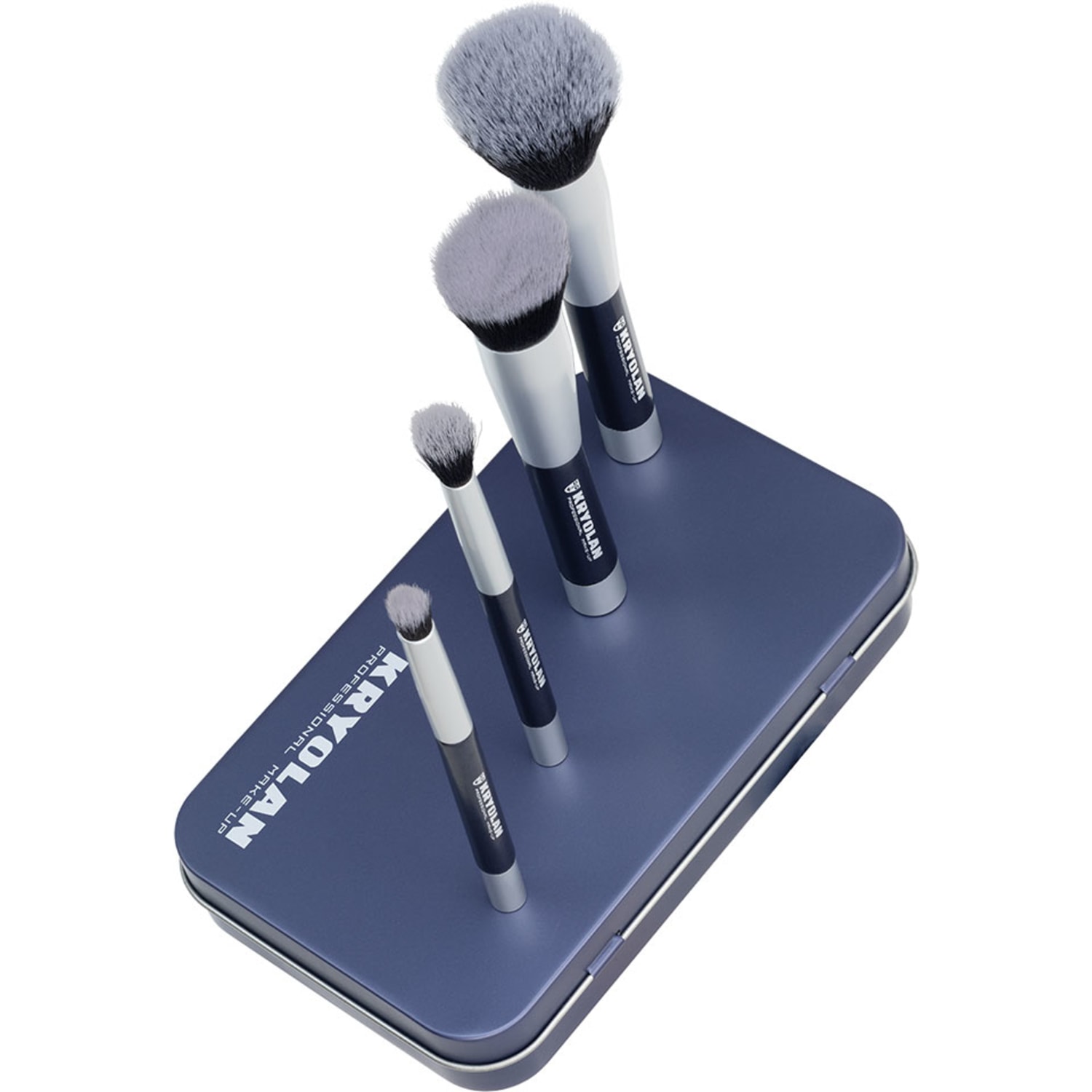 CONJUNTO COM 4 PINCÉIS MAGNETIC BRUSH + ESTOJO - KRYOLAN