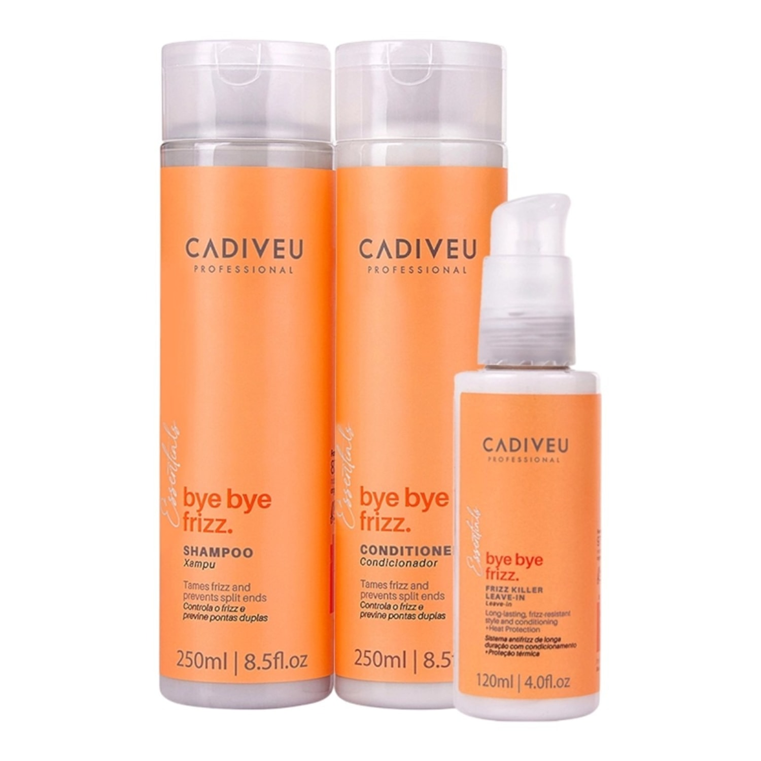 Kit Cadiveu Professional BB Frizz - Shampoo & Condicionador 250ml + Leave-In 120ml