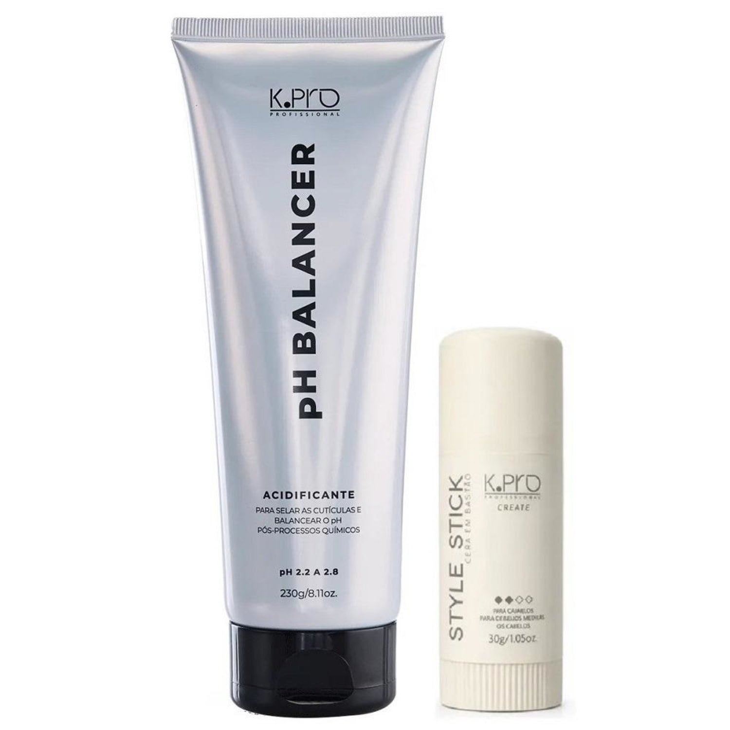 Kit K.Pro Balancer - pH Acidificante 230g + Style Stick 30g