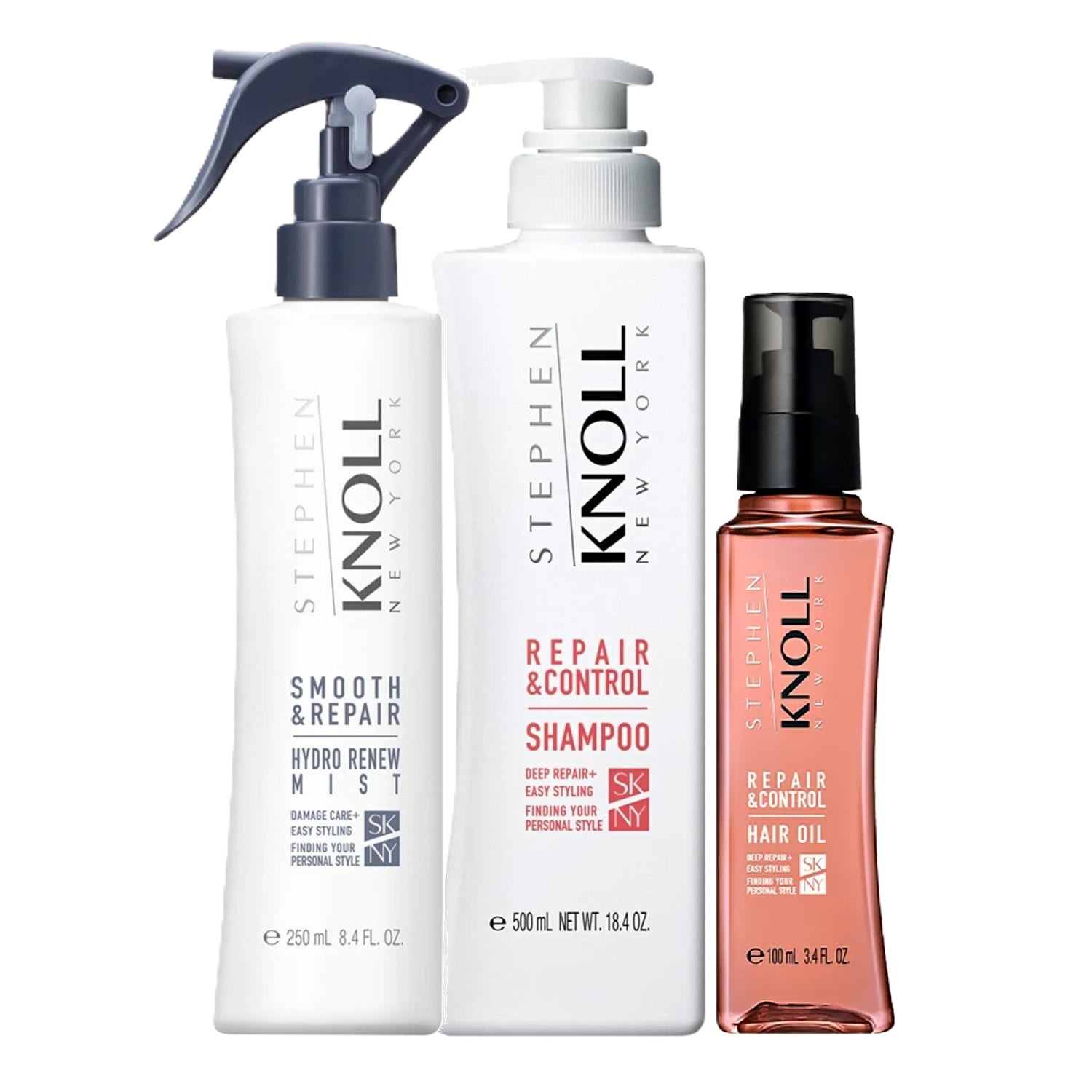 Kit Stephen Knoll Repair & Control - Shampoo 500ml + Leave-in Smooth 250ml + Hair Oil 100ml