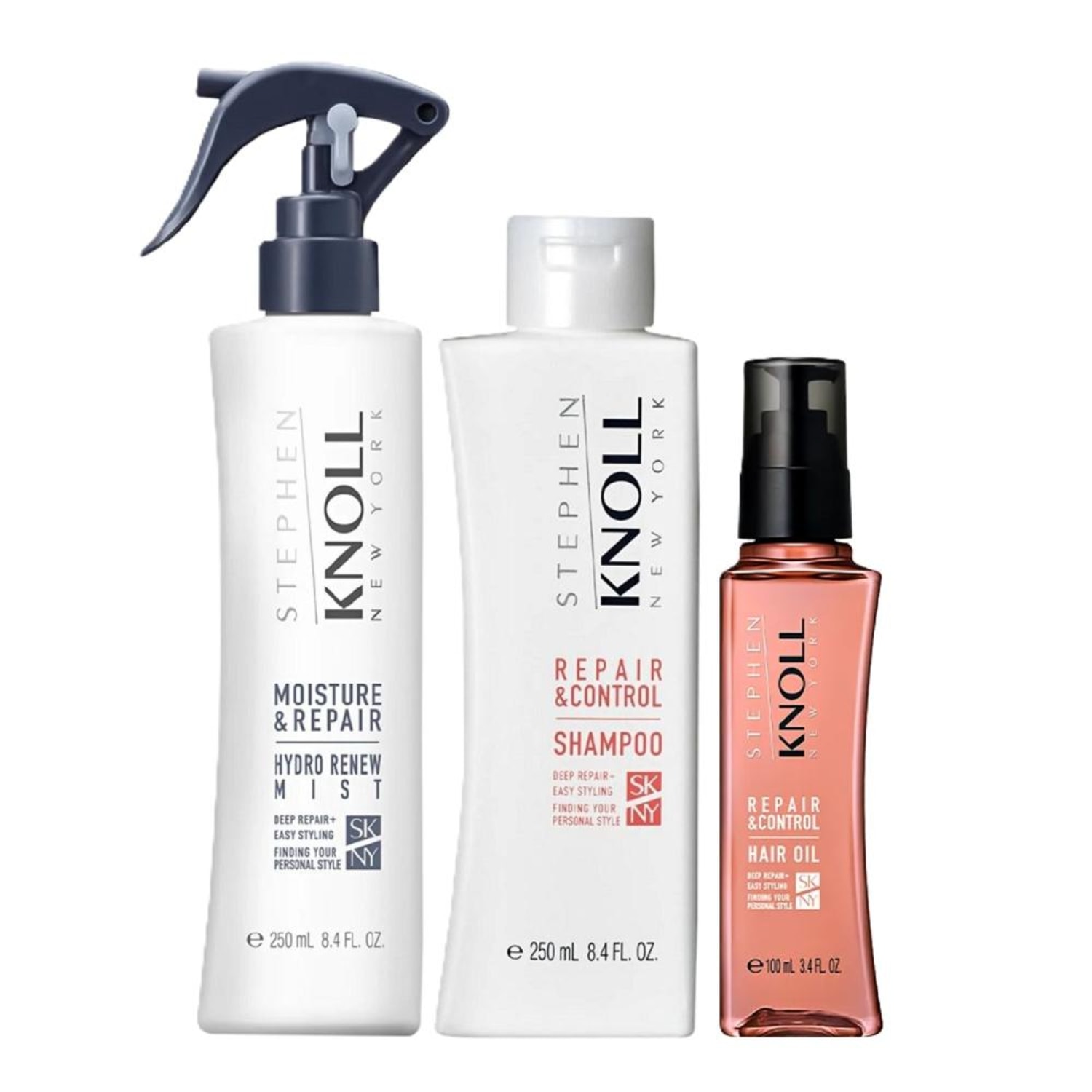 Kit Stephen Knoll Repair & Control - Shampoo 250ml + Leave-in Moisture 250ml + Hair Oil 100ml