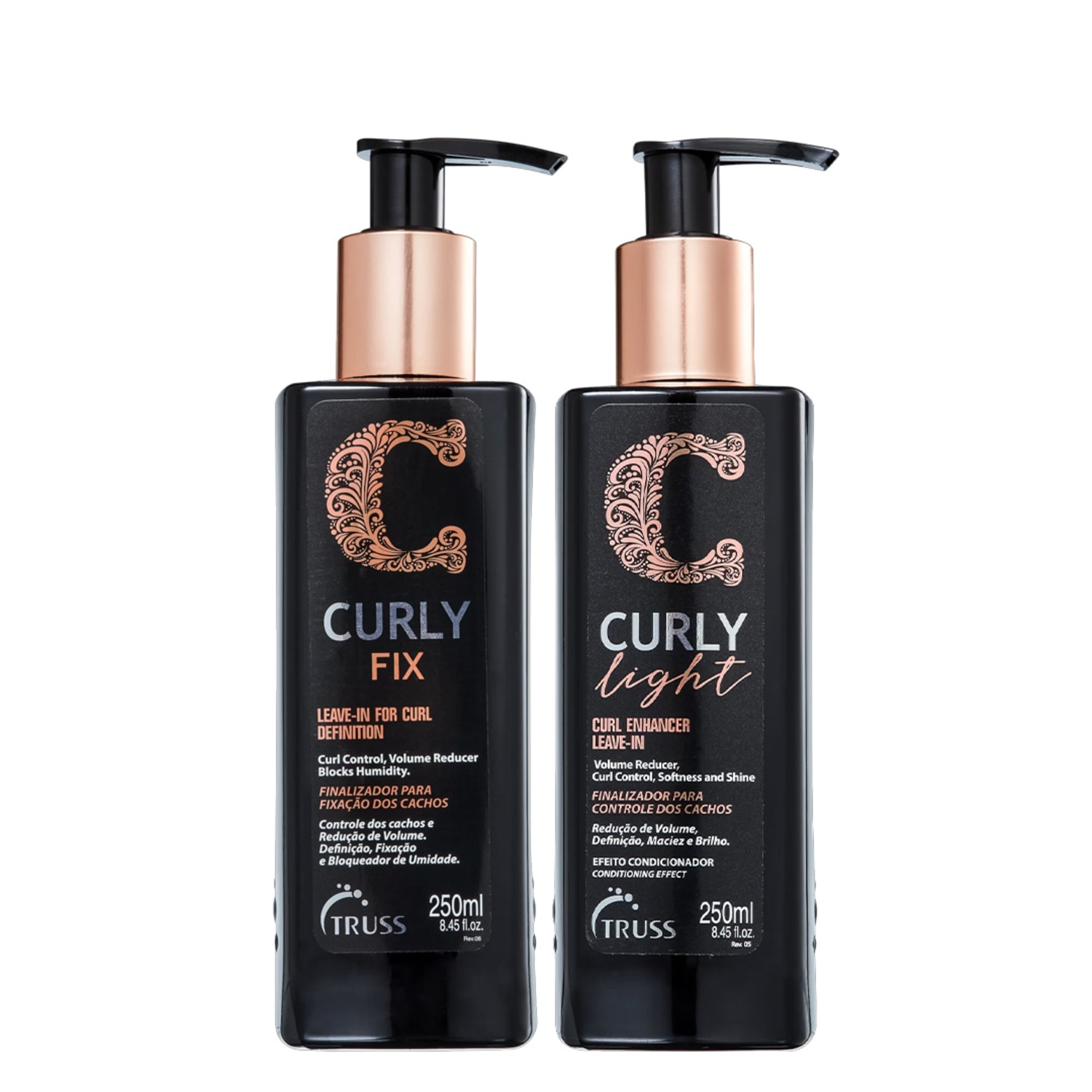 Truss Curly Kit Fix e Light Ativador de Cachos 250ml