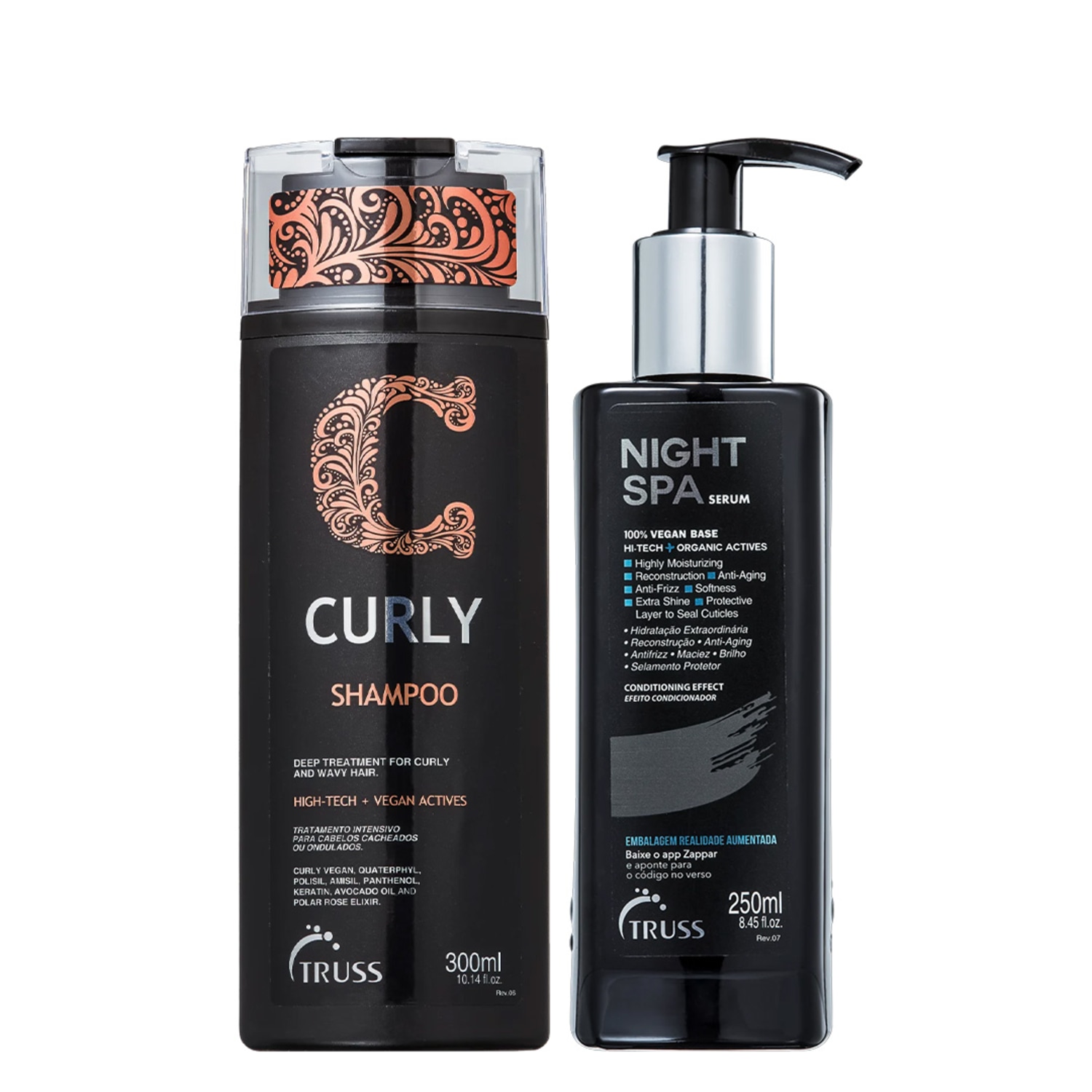 Truss Curly Kit Shampoo e Night Spa Serum 250ml