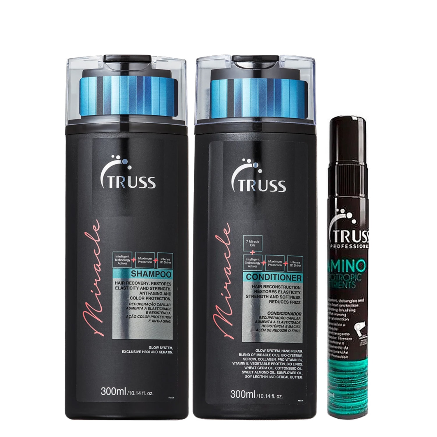 Truss Miracle Kit Shampoo Condicionador e Amino 30ml