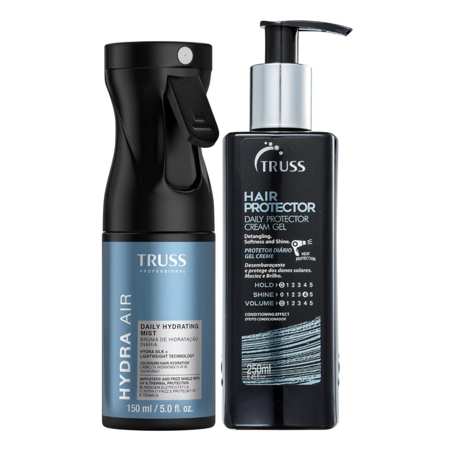 Kit Truss Hydra Air - Bruma de Hidratação 150ml + Hair Protector 250ml