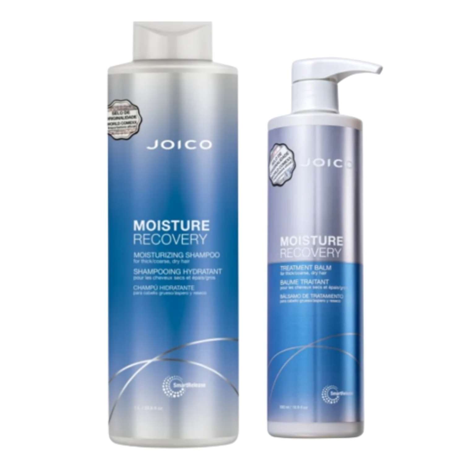 Kit Joico Moisture Recovery Professional Shampoo e Máscara 500ml