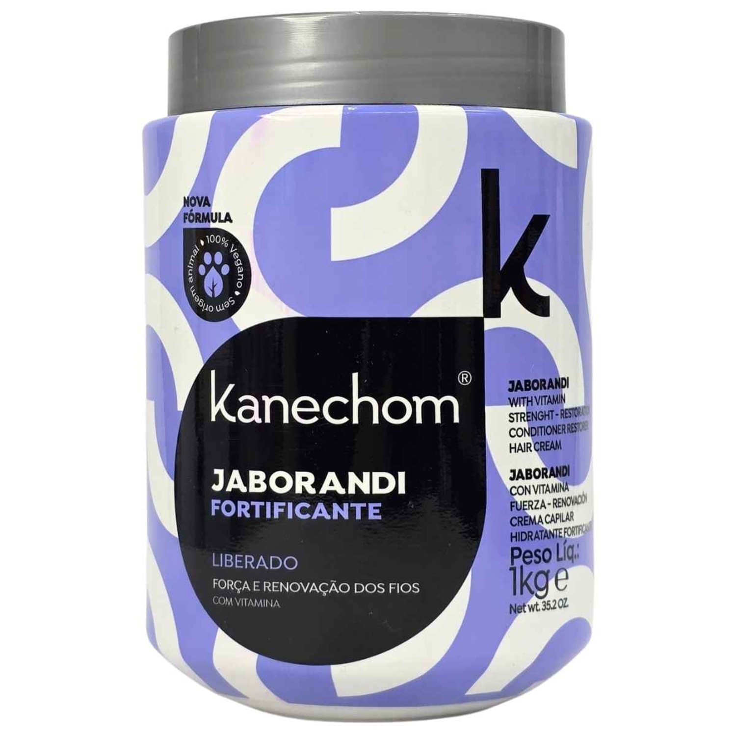 Creme de Tratamento Capilar Fortificante Jaborandi Vegano Kanechom 1kg