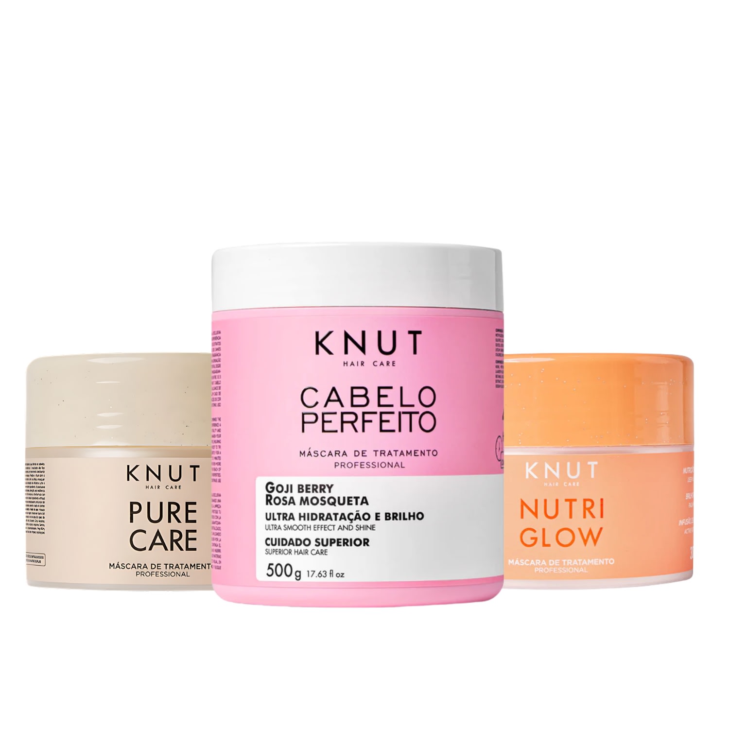 Knut Kit Cronograma Capilar - 3 Máscaras