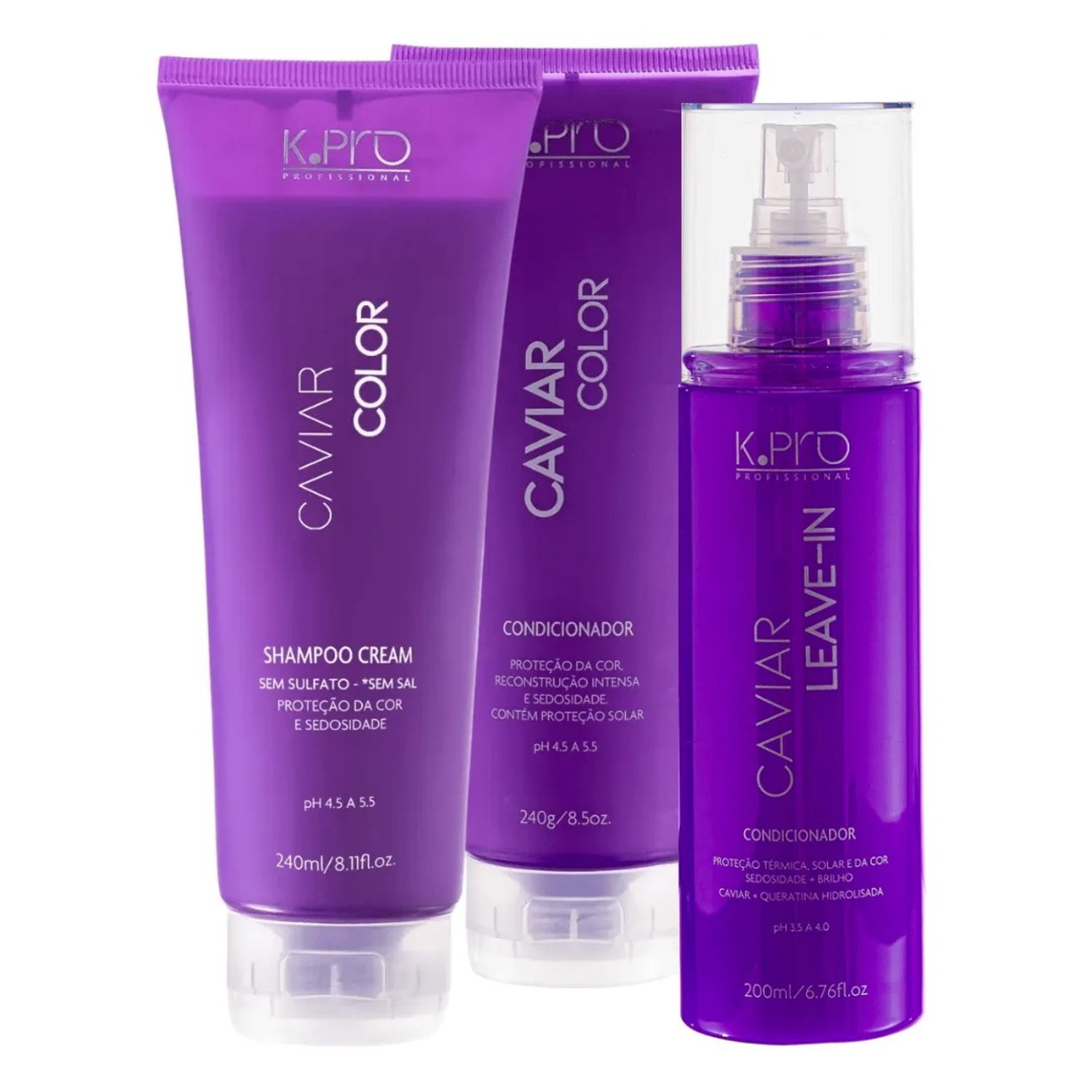 Kit K.Pro Caviar Colors Home Care (3 Produtos)