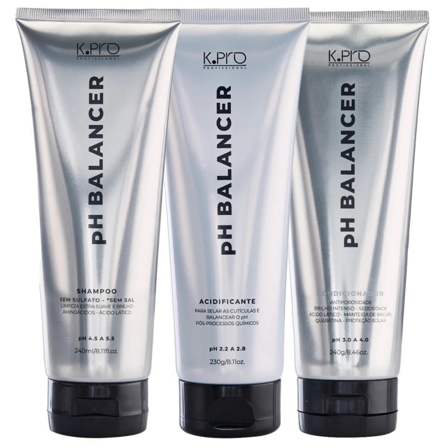 Kit K.Pro pH Balancer Trio Manutenção (3 Produtos)