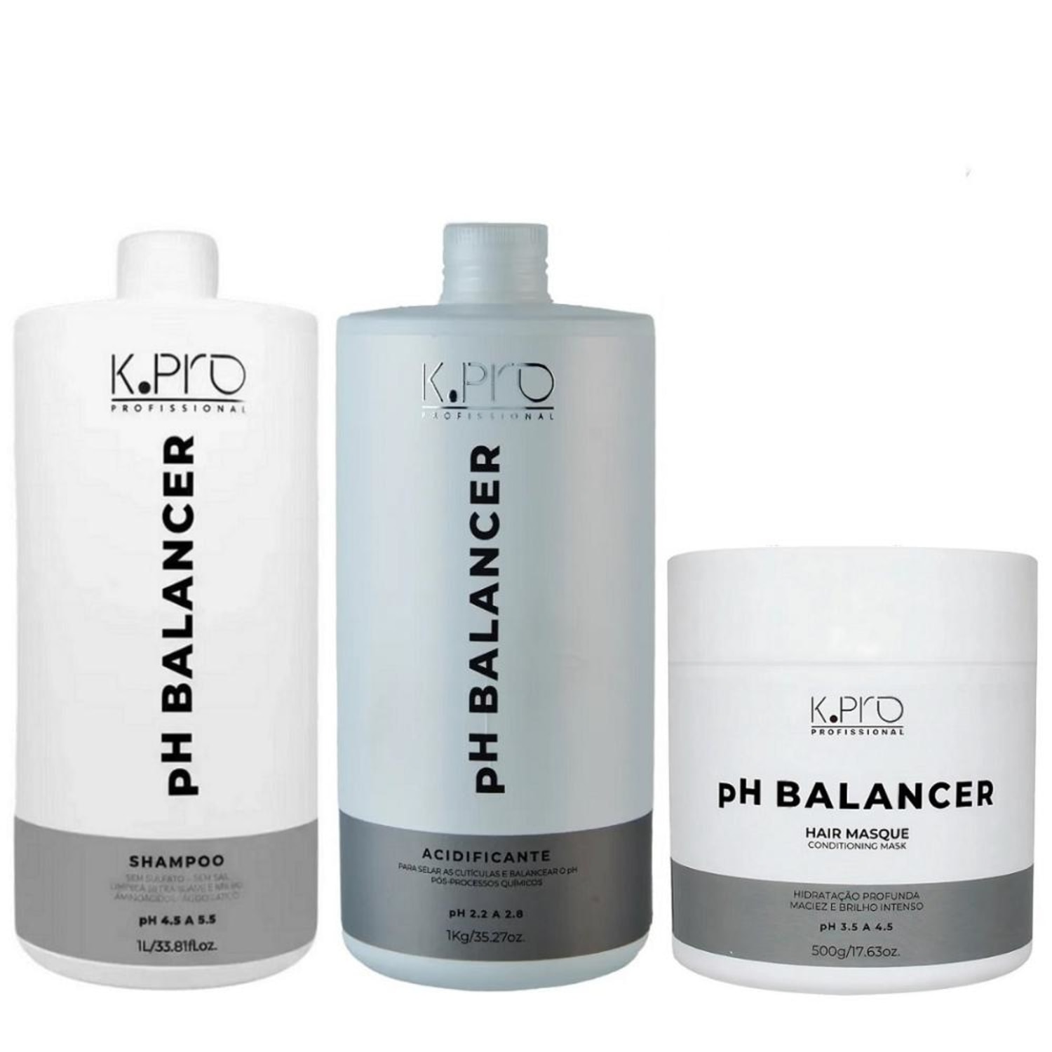 Kit K.Pro pH Balancer Salon Fios Sensibilizados (3 Produtos)