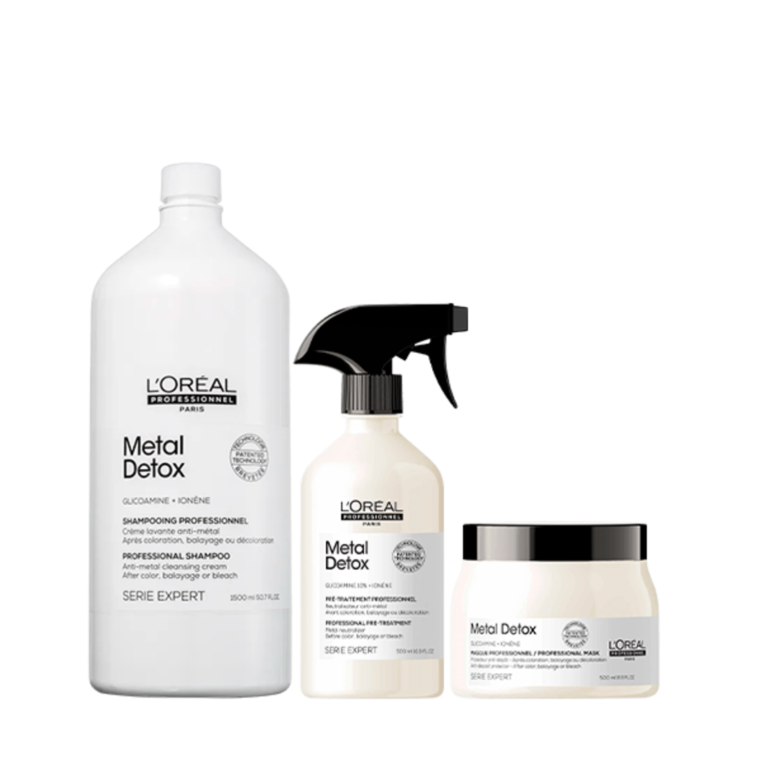 Kit L'Oréal Professionnel Metal Detox Tamanho Salão (3 Produtos)