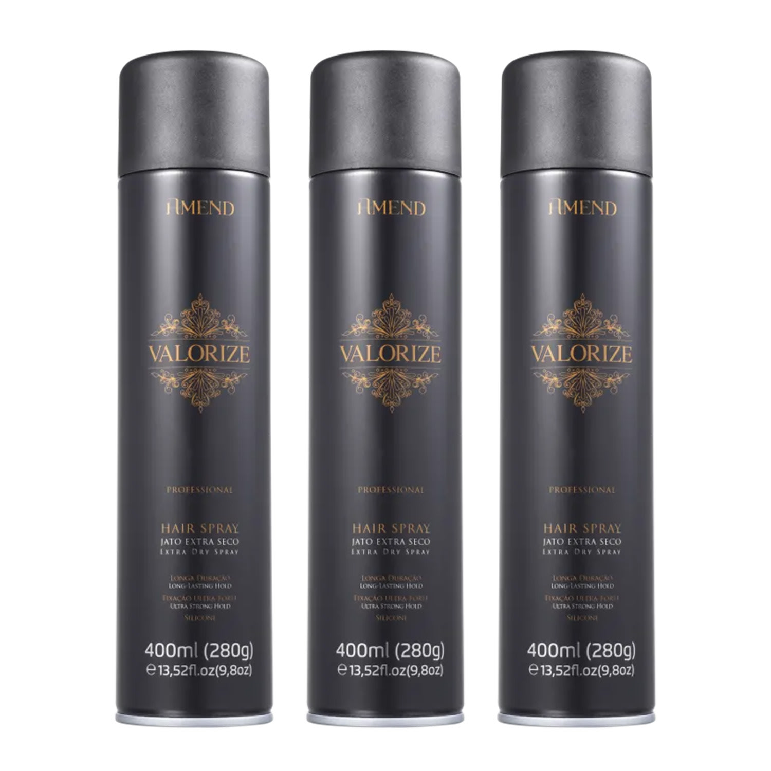 Kit Amend 3 Hair Spray Valorize Ultra Forte 400ml