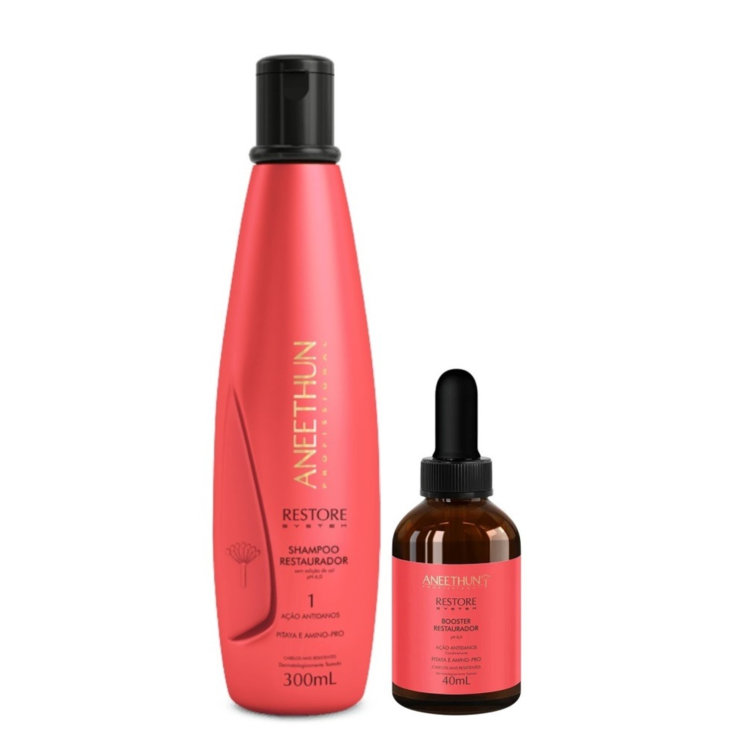 Kit Aneethun Restore System - Shampoo 300ml + Booster Capilar 40ml