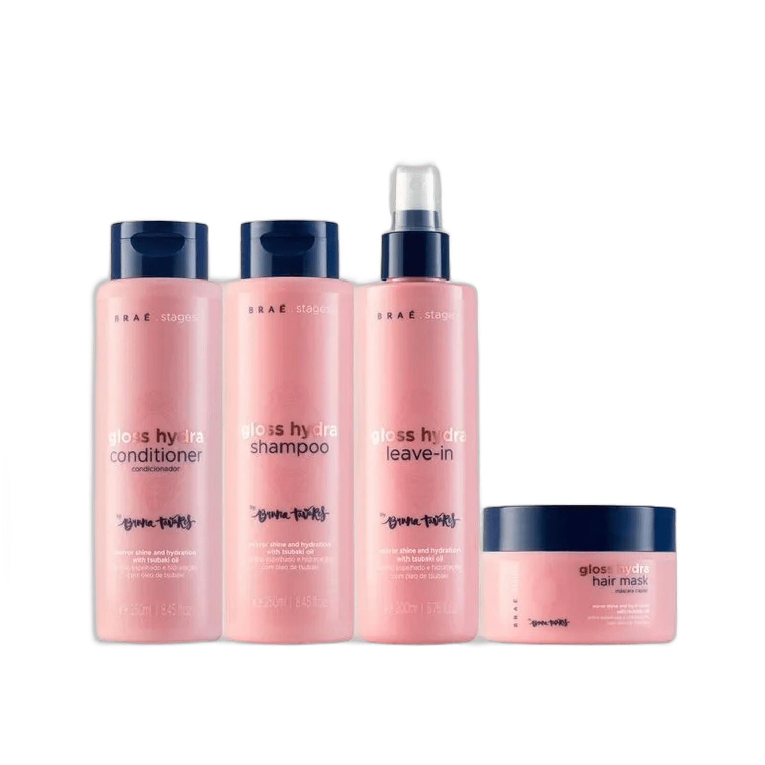 Kit Braé Stages by Bruna Tavares Gloss Hydra - Shampoo & Condicionador 250ml + Leave-In 200ml + Máscara 200g