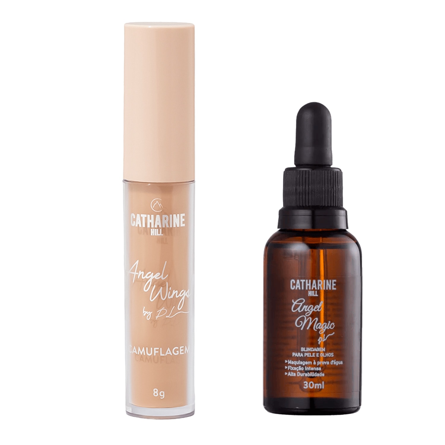 Kit Catharine Hill Corretivo Camuflagem A4 + Blindagem Angel Magic 30ml