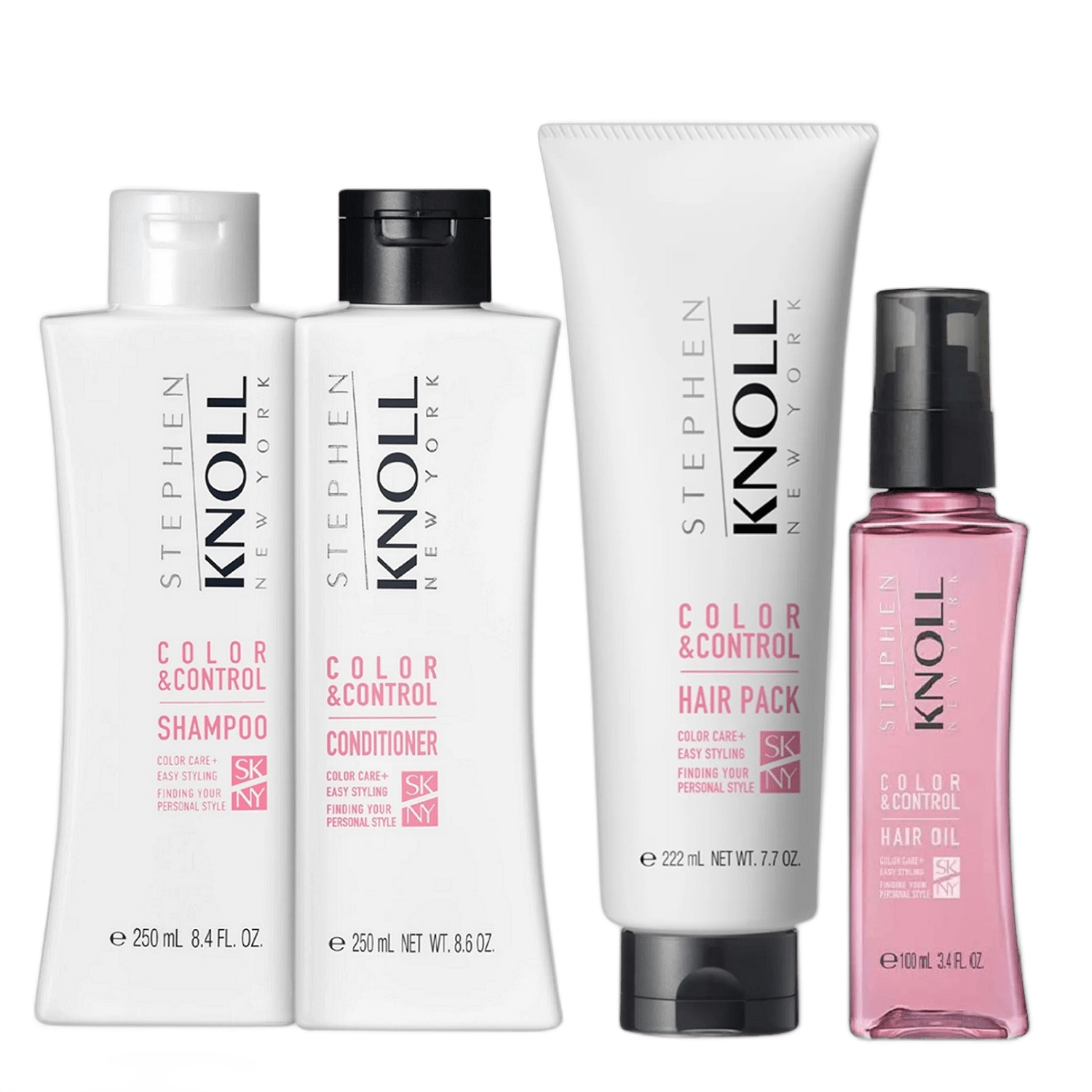 Kit Stephen Knoll Color & Control - Shampoo 250ml + Condicionador 250ml + Óleo 100ml + Máscara 222g