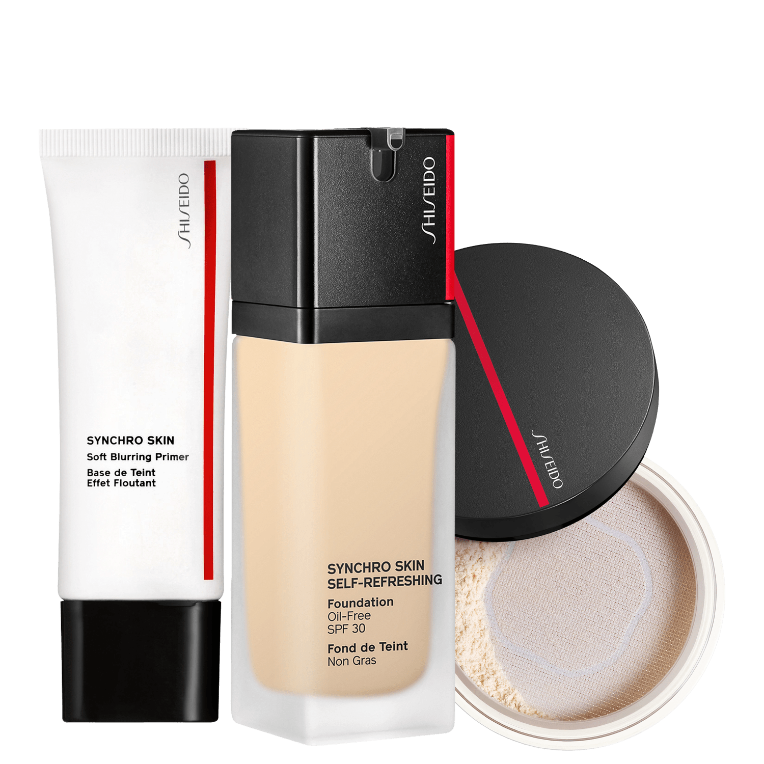 Kit Shiseido Blurring Self-Refreshing Ivory (3 Produtos)