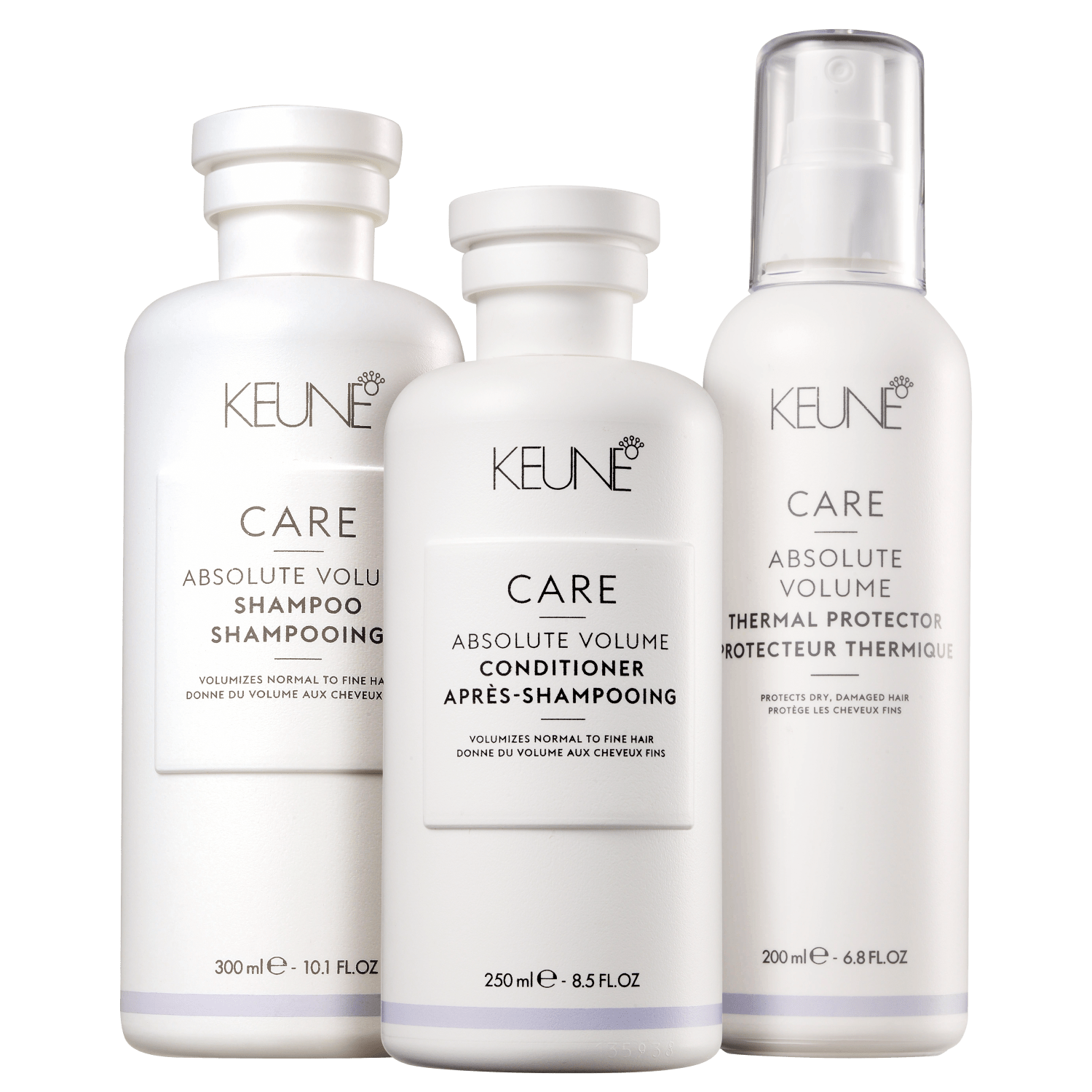Kit Keune Care Absolute Volume Thermal Protector Trio (3 Produtos)