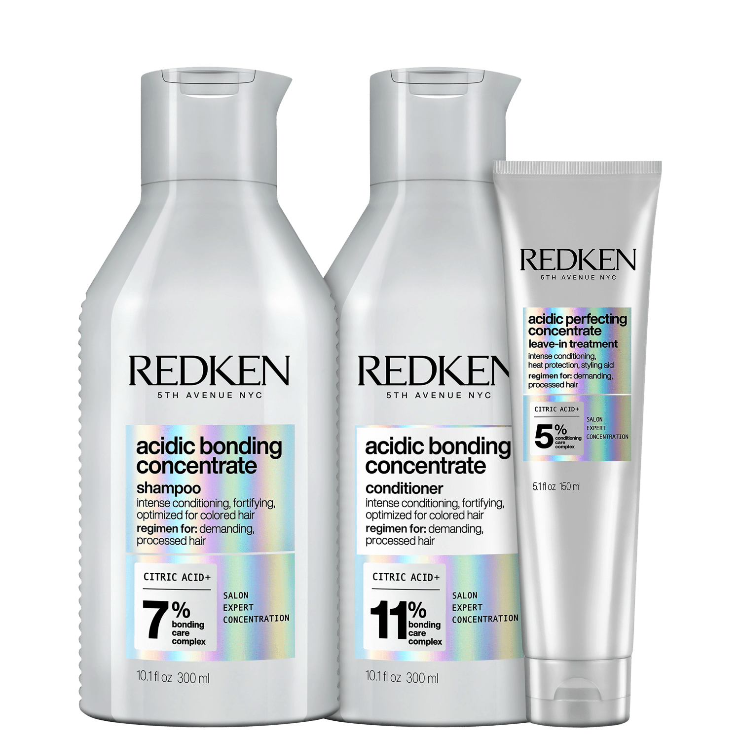 Kit Redken Acidic Bonding Concentrate Trio Padrão (3 Produtos)