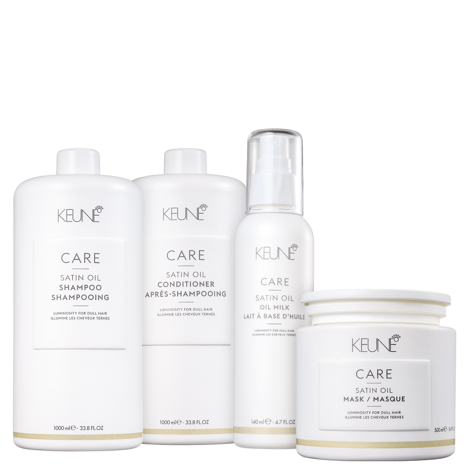 Kit Keune Satin Oil Intense Salon (4 Produtos)