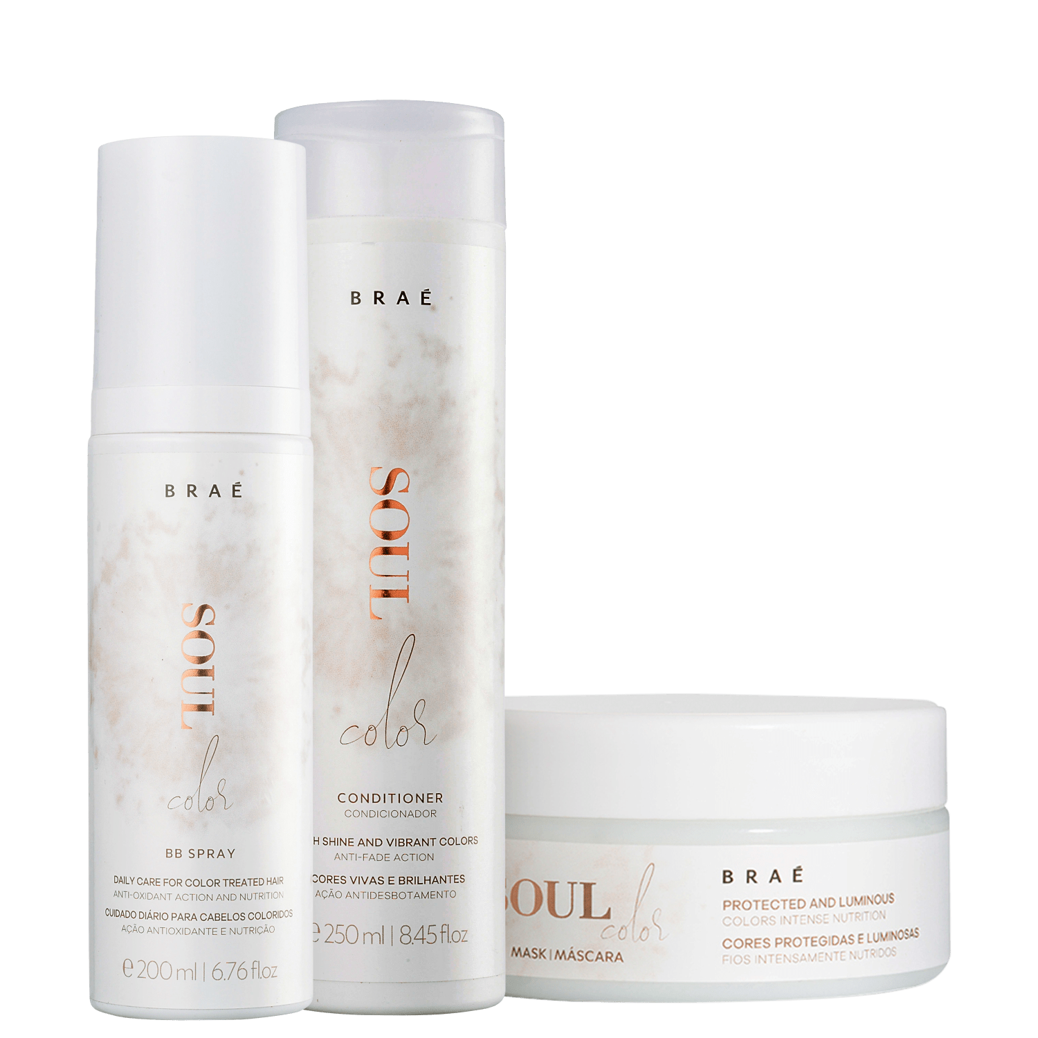 Kit BRAÉ Soul Color Super Treatment (3 Produtos)