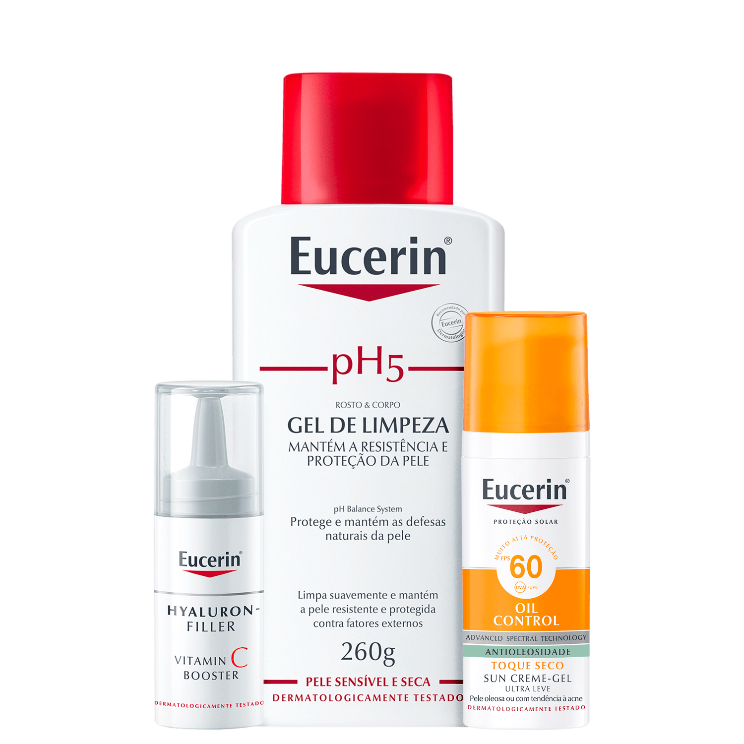 Kit Eucerin pH5 Oil Control Vitamina C (3 Produtos)