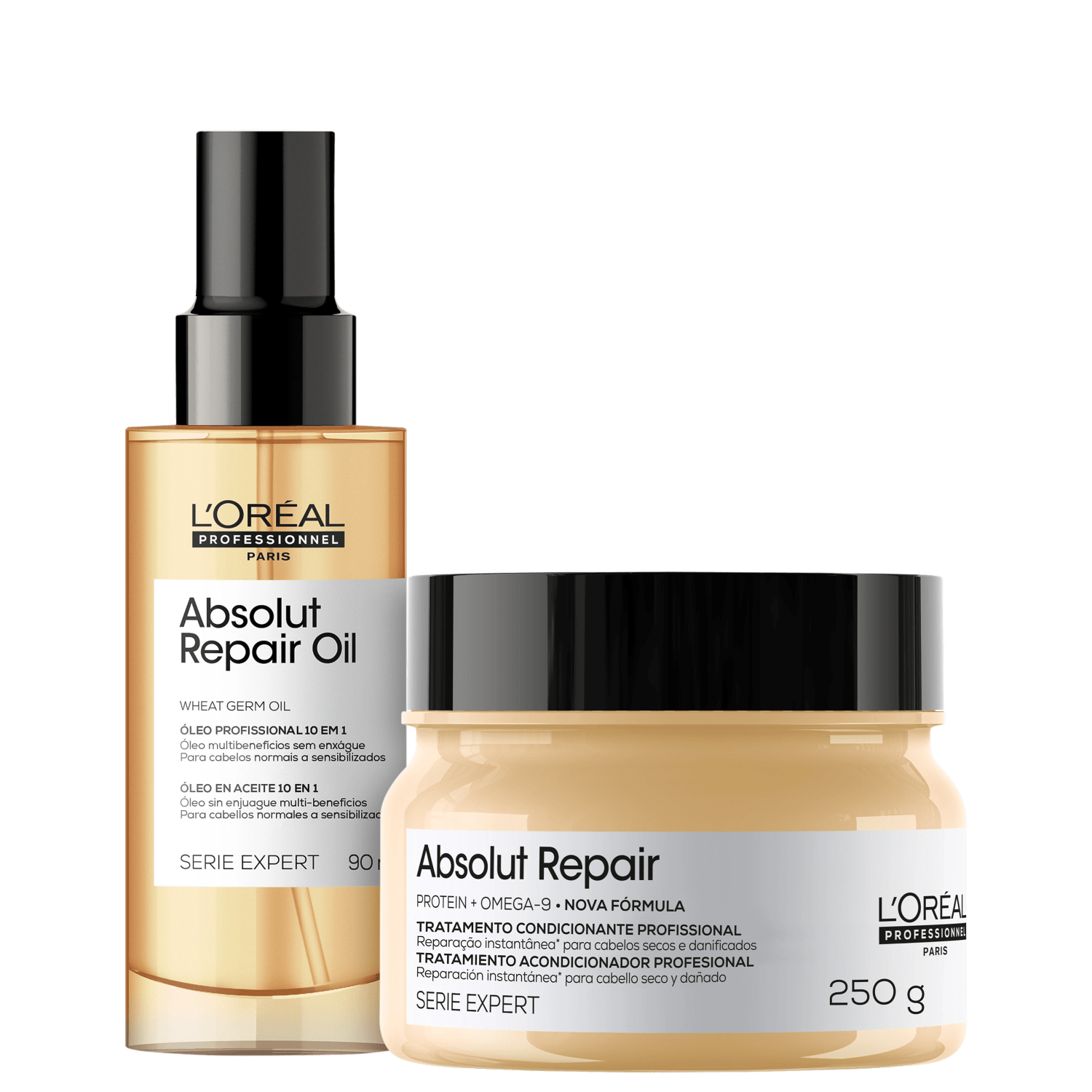 Kit L'Oréal Professionnel Serie Expert Absolut Repair Omega-9 + Protein Dupla (2 Produtos)