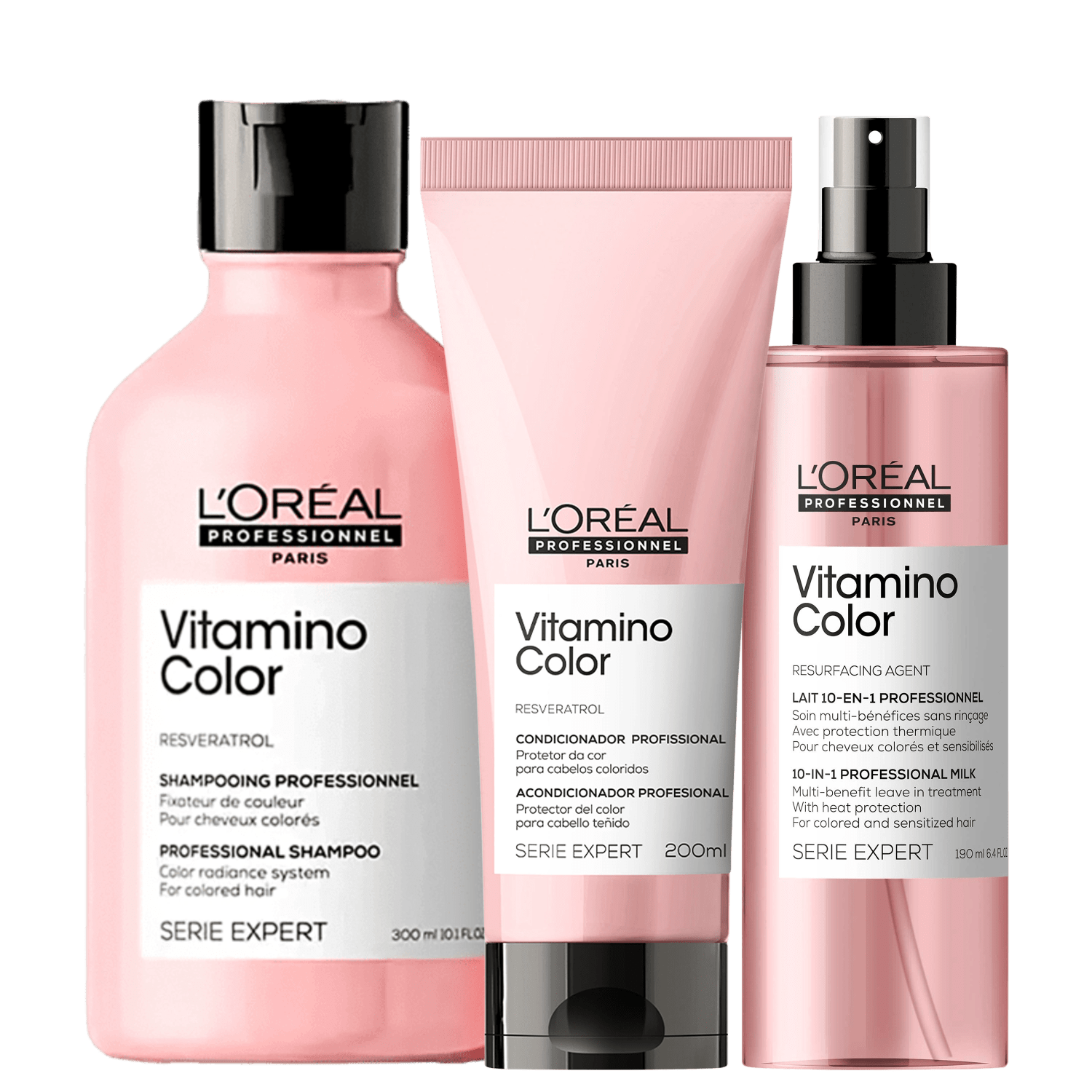 Kit L'Oréal Professionnel Serie Expert Vitamino Color Resveratrol Três (3 Produtos)