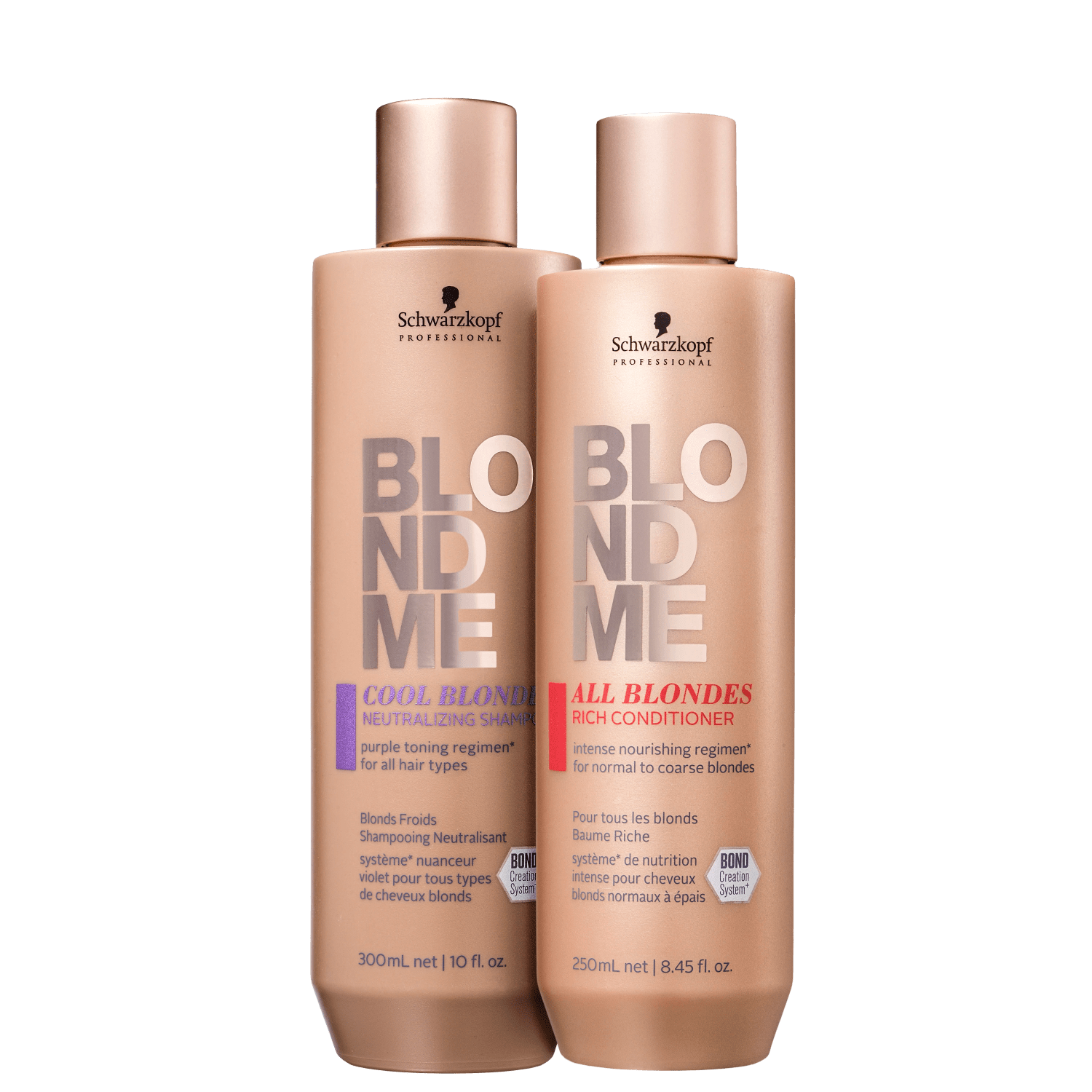 Kit Schwarzkopf Professional BlondMe Cool + All Blondes (2 Produtos)