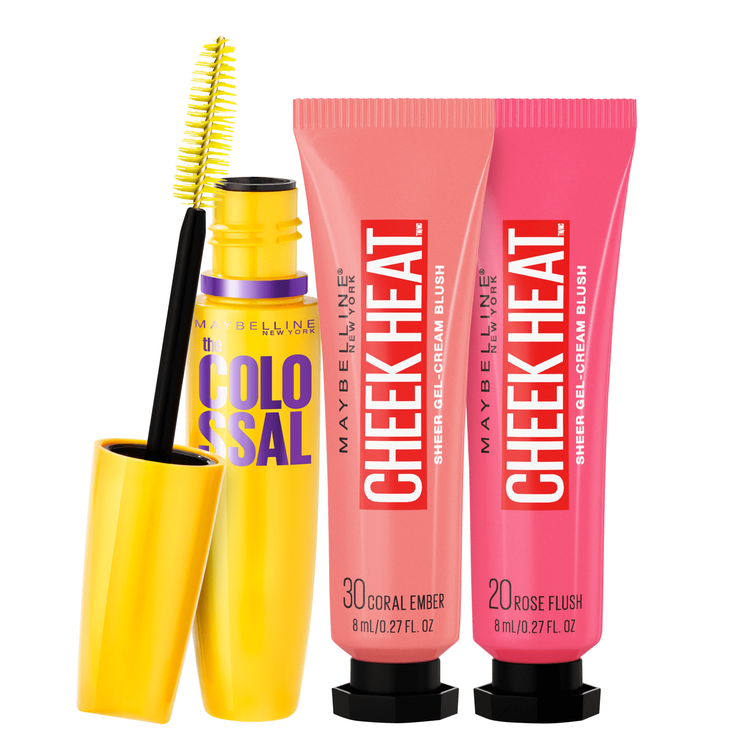 Kit Maybelline Rosto Corado (3 Produtos)