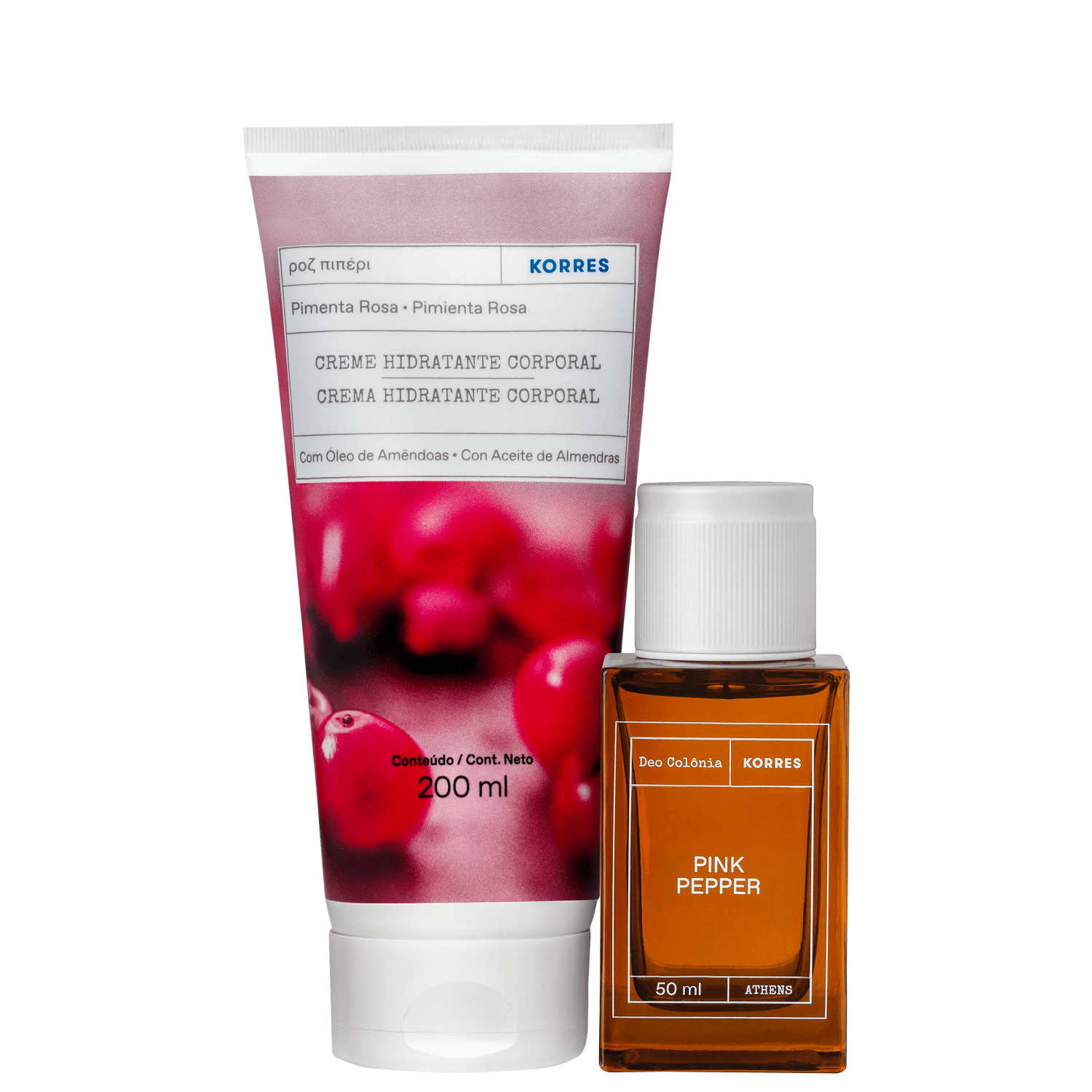 Conjunto Korres Pimenta Rosa (2 Produtos)