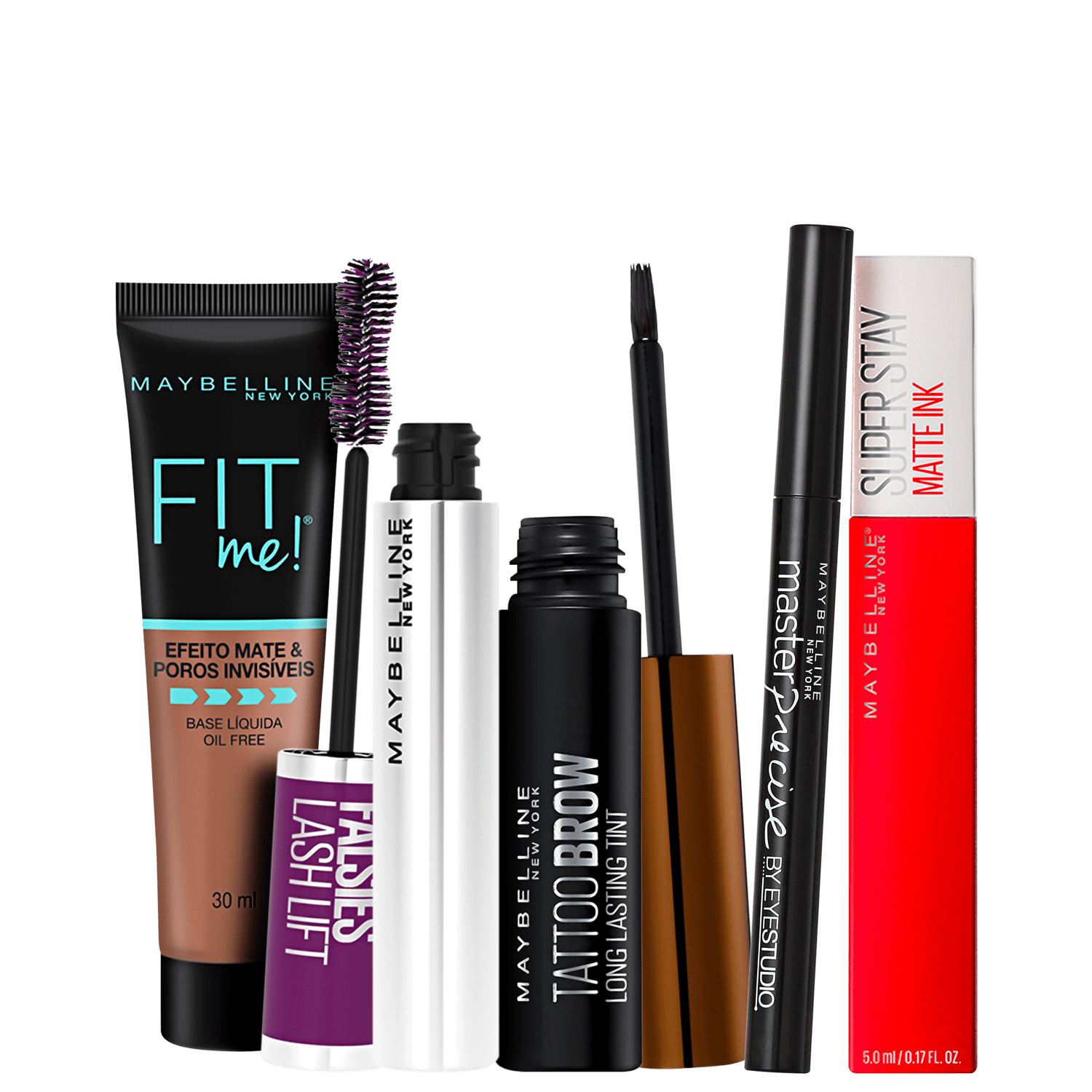 Kit Maybelline Make Completa 3 (5 Produtos)