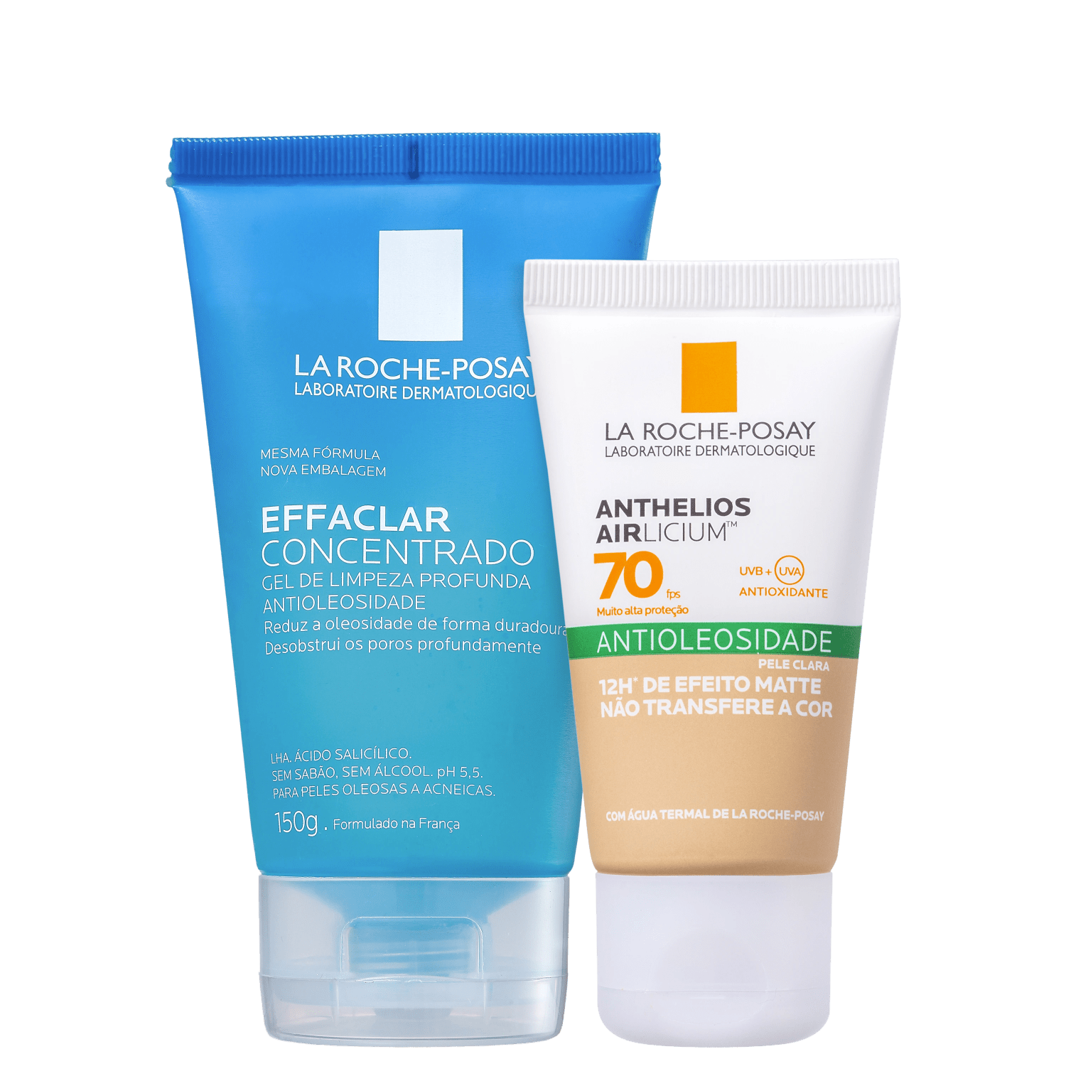Kit La Roche-Posay Effaclar Anthelios Airlicium FPS70 Clara (2 Produtos)