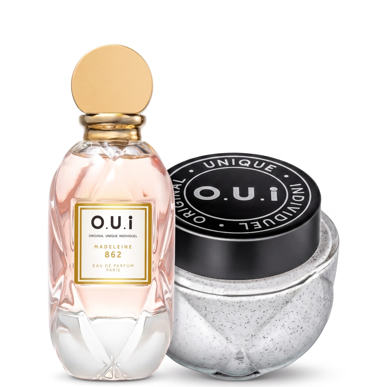 Kit O.U.i Madeleine 862 Feminino - Eau de Parfum 75ml + Esfoliante Corporal 200g