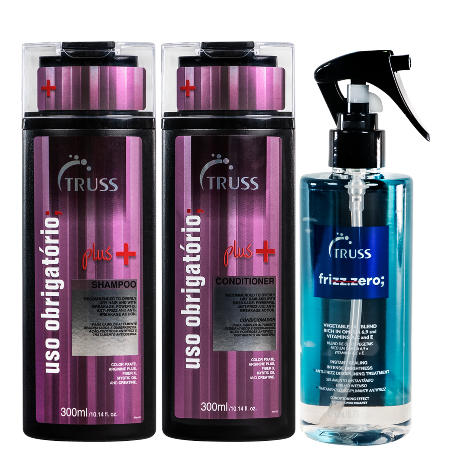 Kit Truss Frizz Zero Obrigatório Plus+ (3 Produtos)