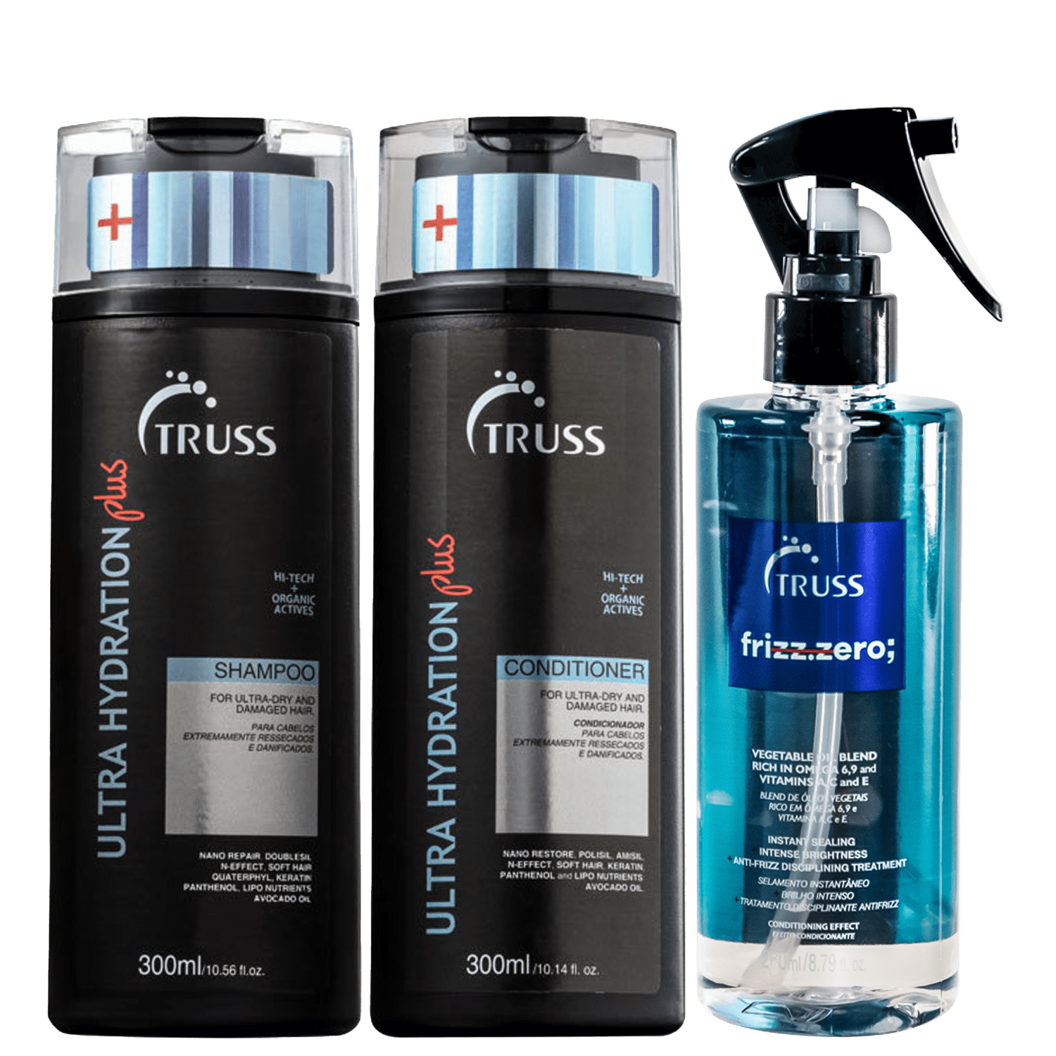 Kit Truss Frizz Zero Ultra Hydration Plus (3 Produtos)