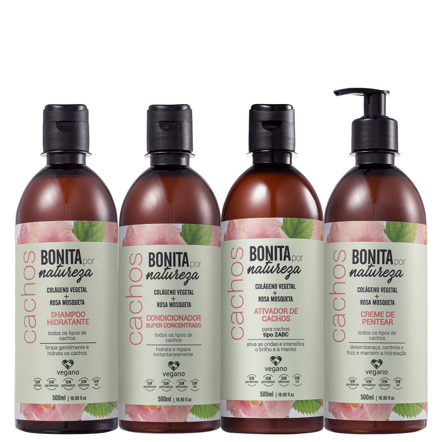 Kit Bonita por Natureza Cachos 2ABC (4 Produtos)