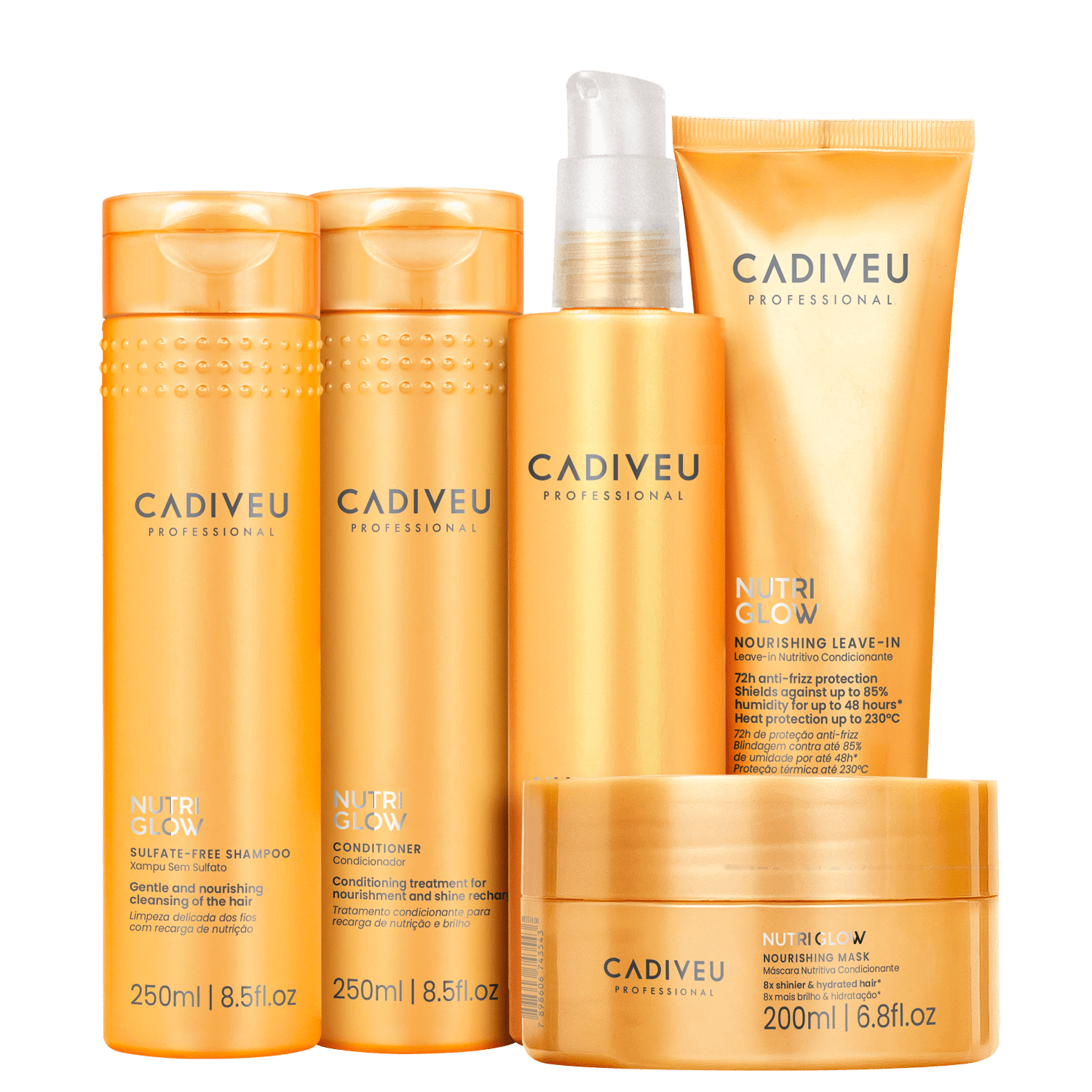 Kit Cadiveu Professional Nutri Glow Quinteto (5 Produtos)