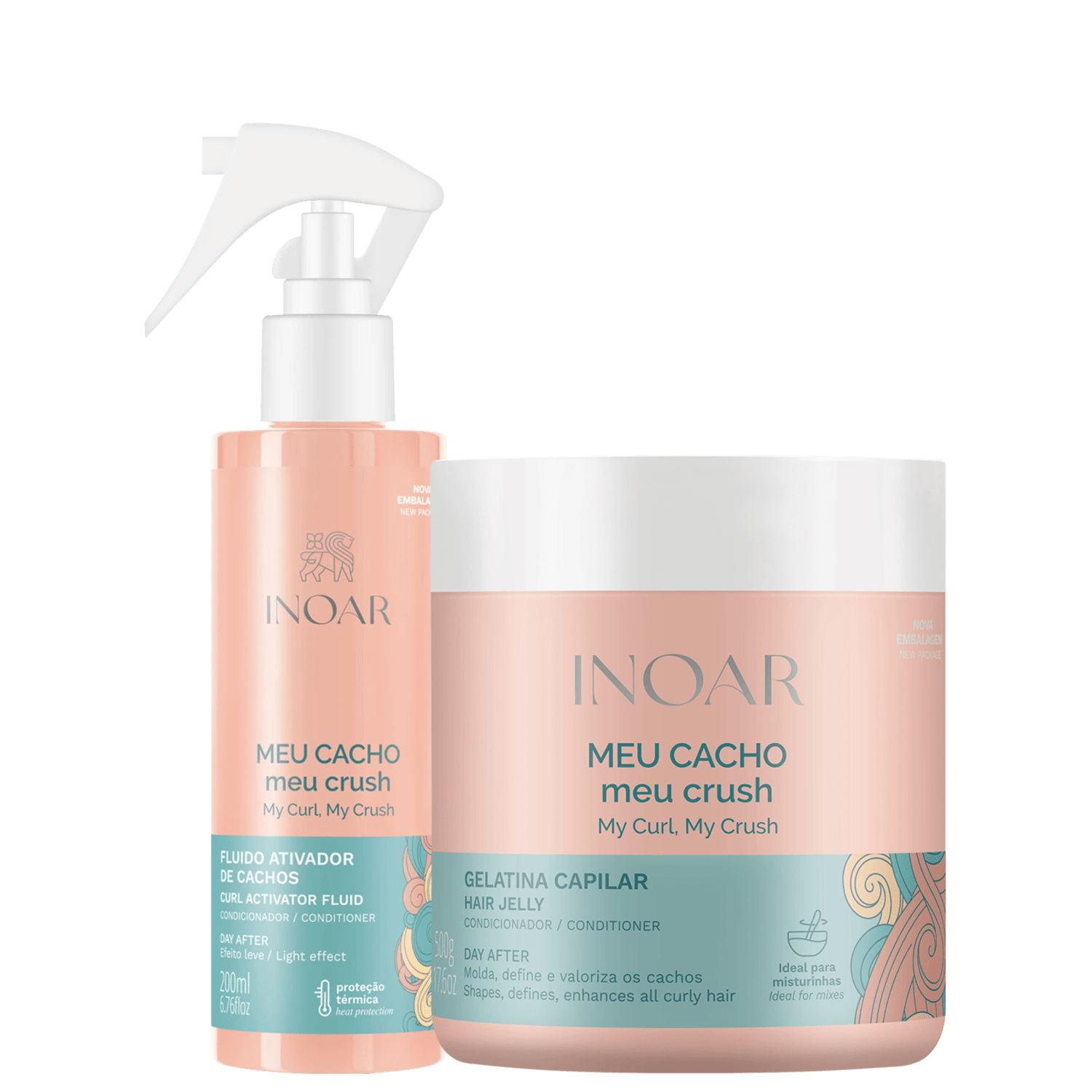 Kit Inoar Meu Cacho, Meu Crush (2 Produtos)
