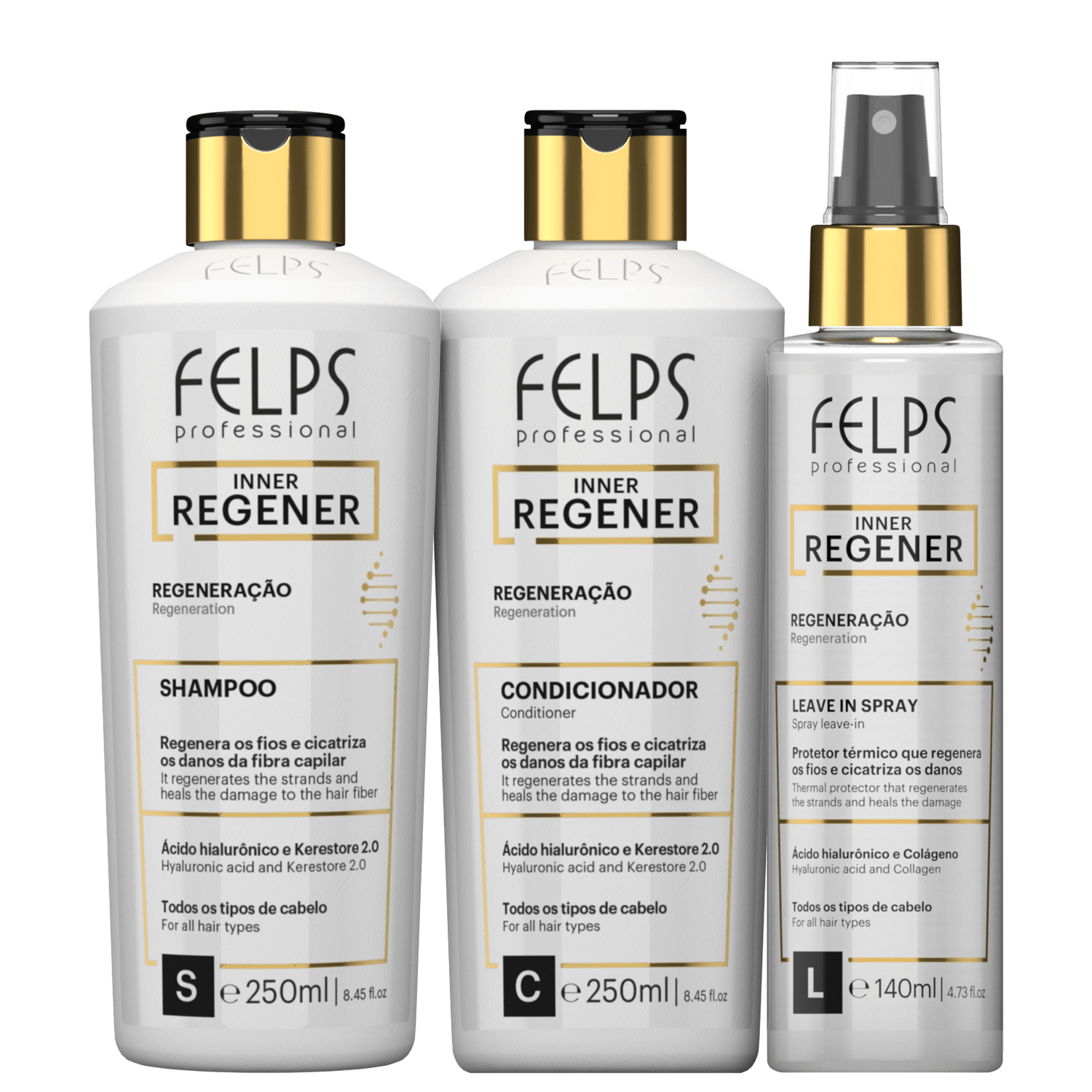 Kit Felps Professional Inner Regener Trio (3 Produtos)