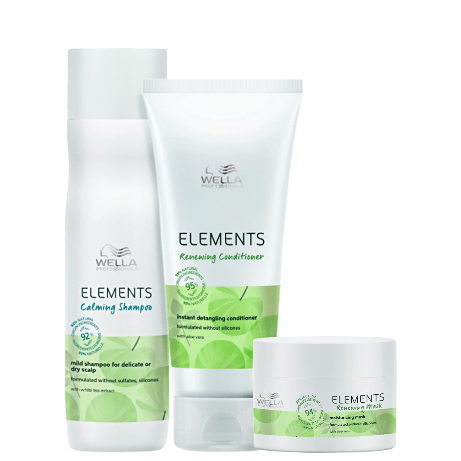Kit Wella Professionals Elements Calming + Renewing Trio (3 Produtos)